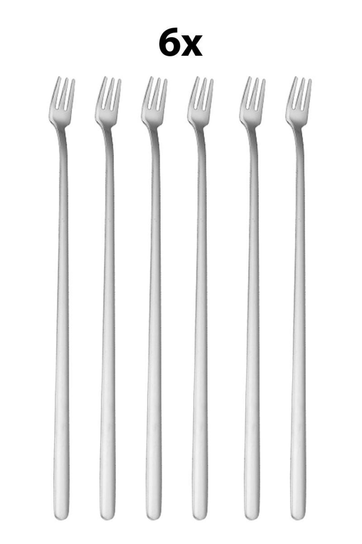 Chavin-6 Pieces 304 Steel 20 cm Cocktail Mixing Bartender Fork 1