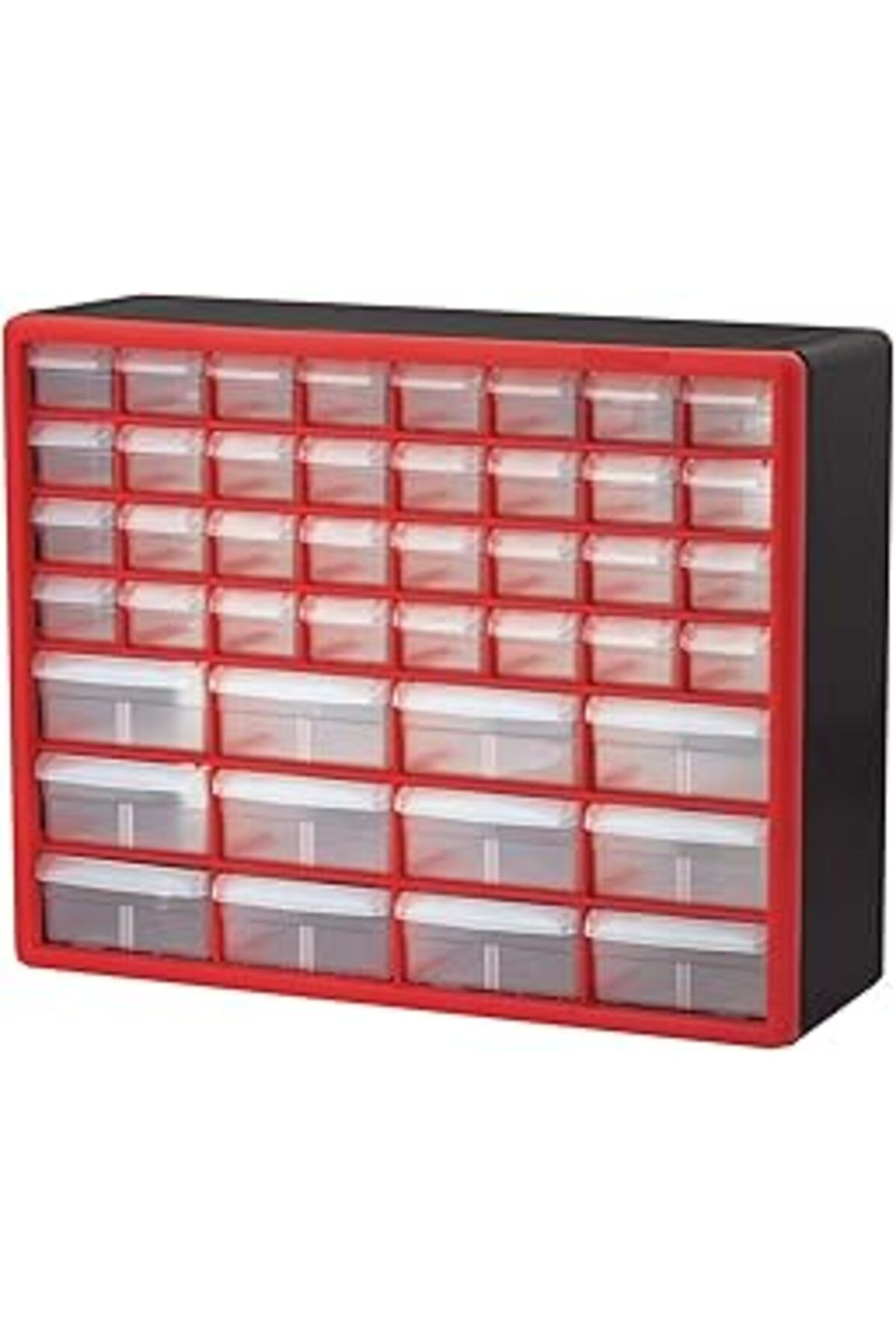 Pazarcan Akro-Mils 10144 D 20 16 Inç – 6 – 1/2 Inç Donanım Ve Craft Dolap, Siyah, 10144Redblk