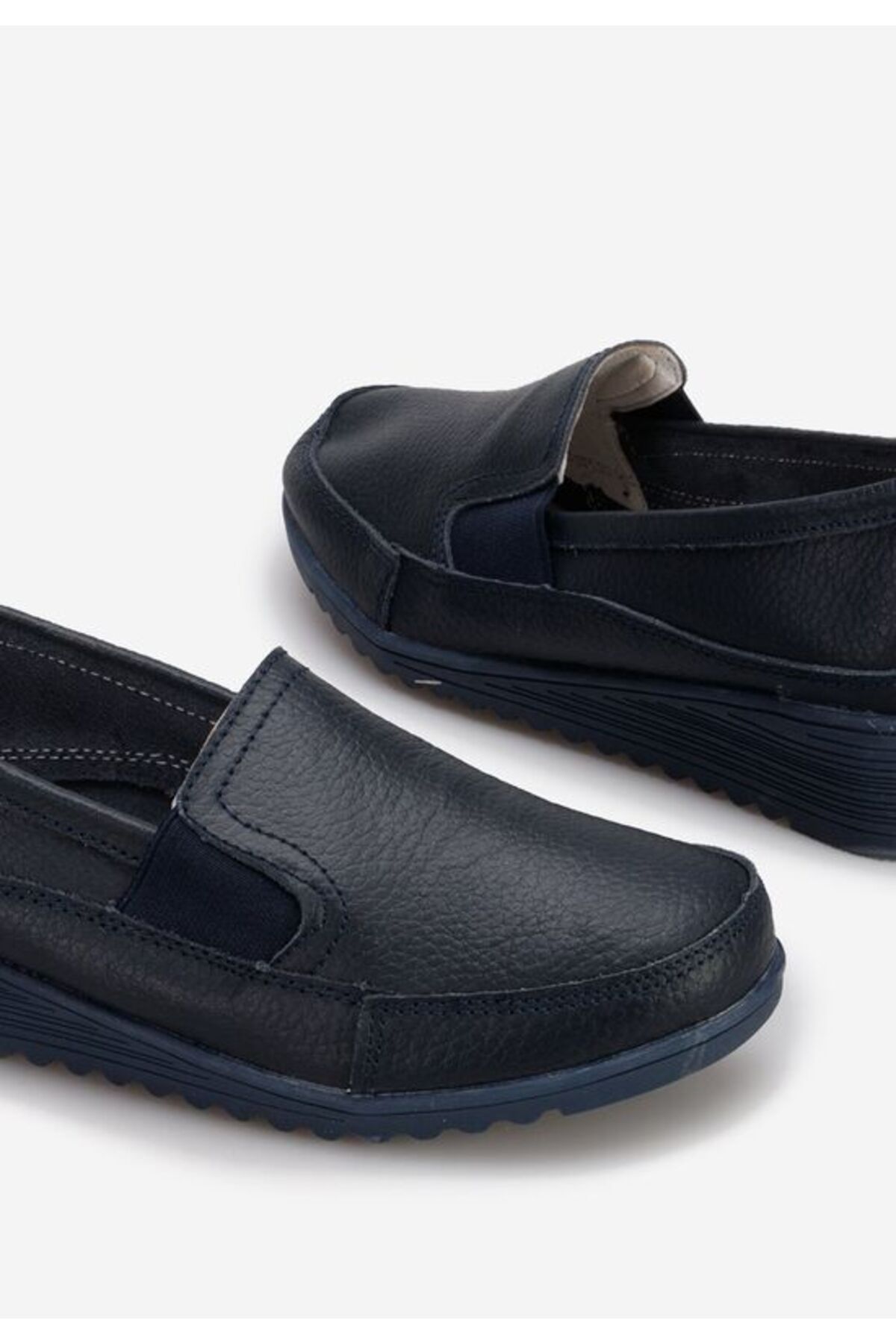 B T Shoes-Mocasini dama cu platforma navy Sonima 6