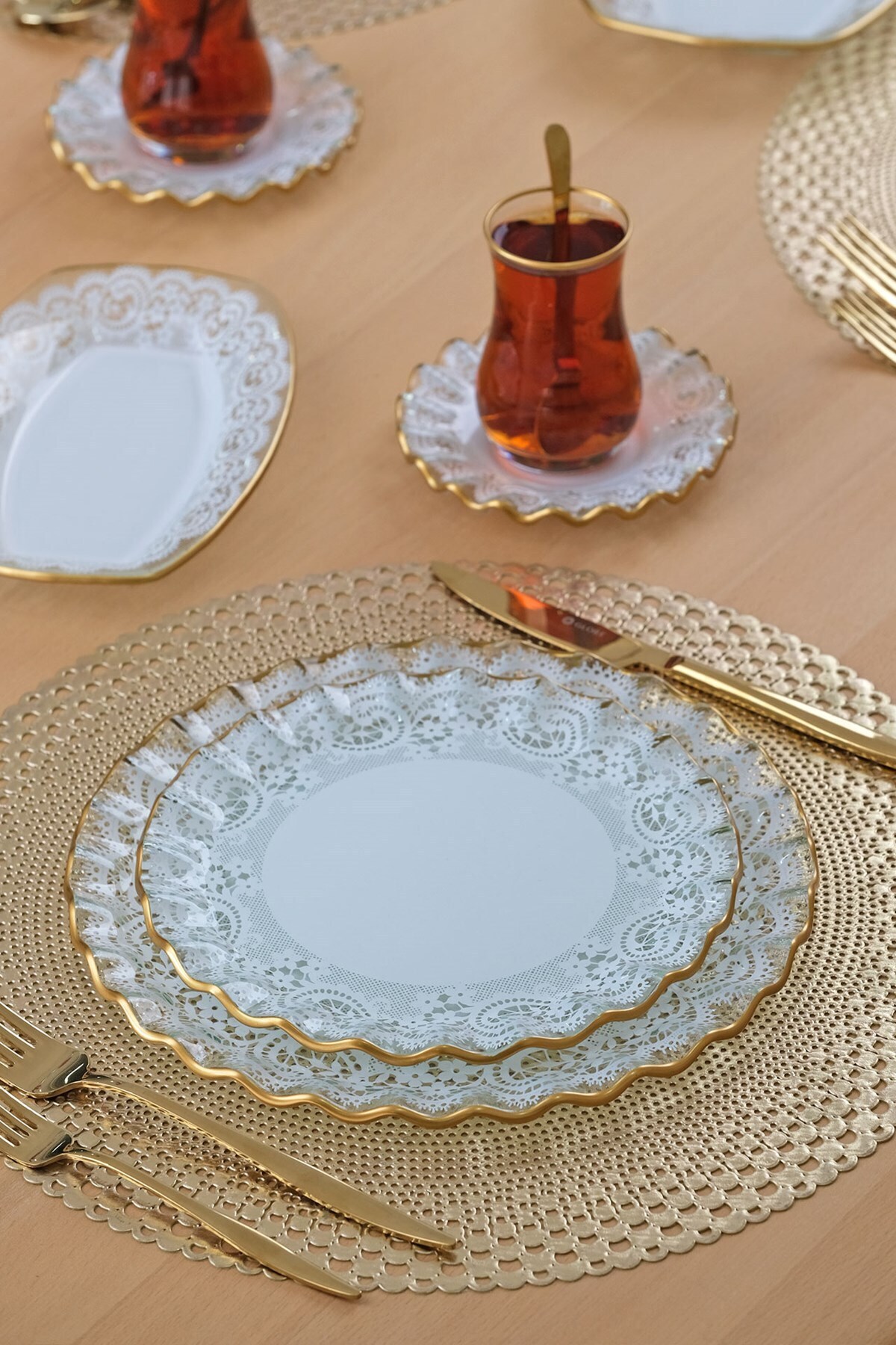 Glore-Marche 27 Piece Cake Service Set for 6 People 2