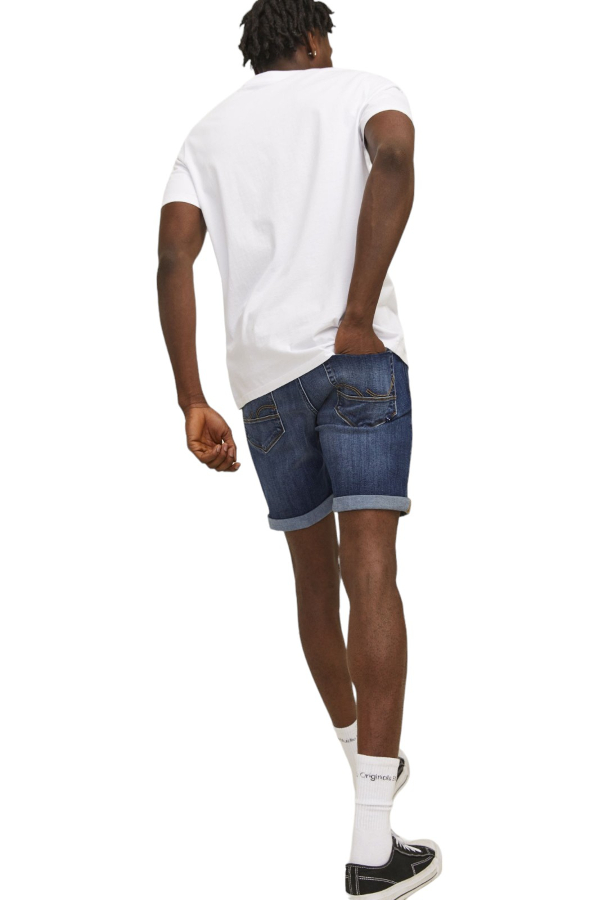شلوارک مردانه فاق نرمال | جک اند جونز Jack & Jones 12250489-Blue Denim - تصویر 5