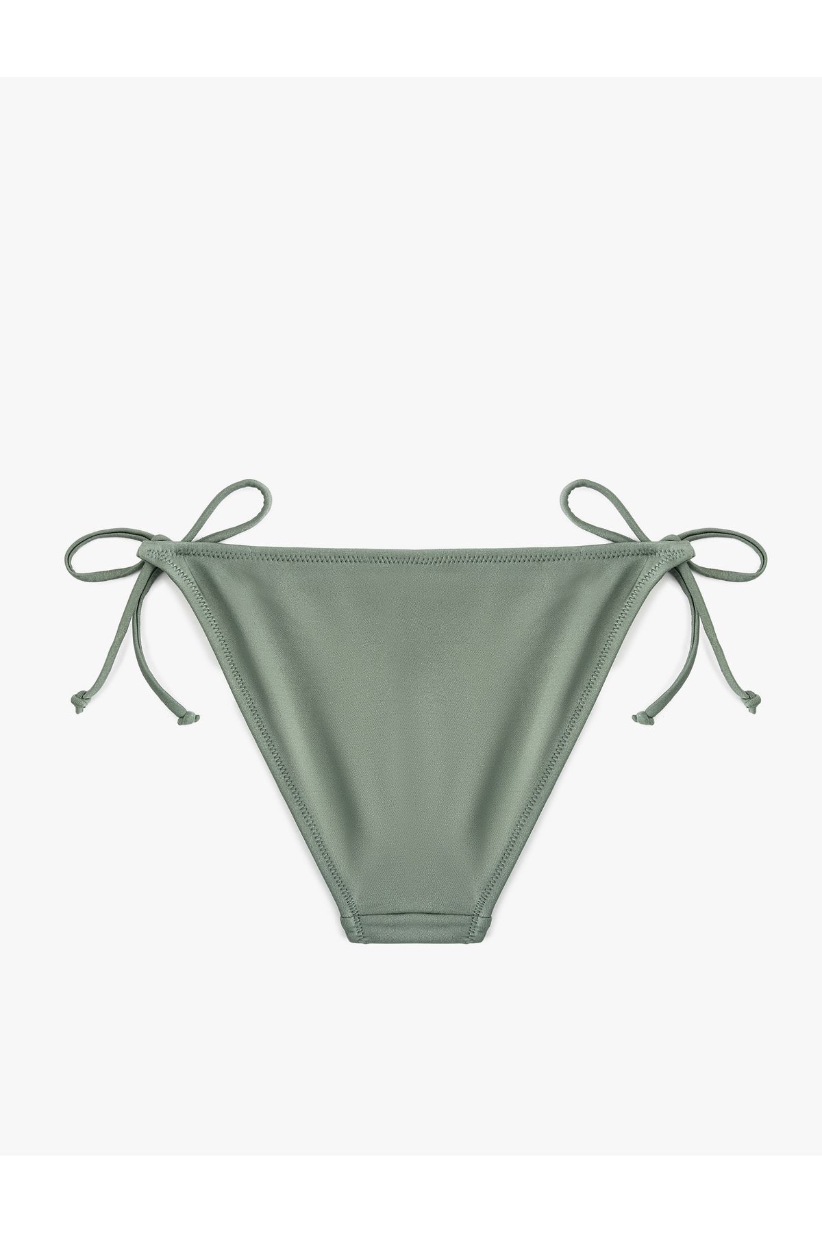 Koton-Shiny Bikini Bottom with Drawstrings on the Sides 2