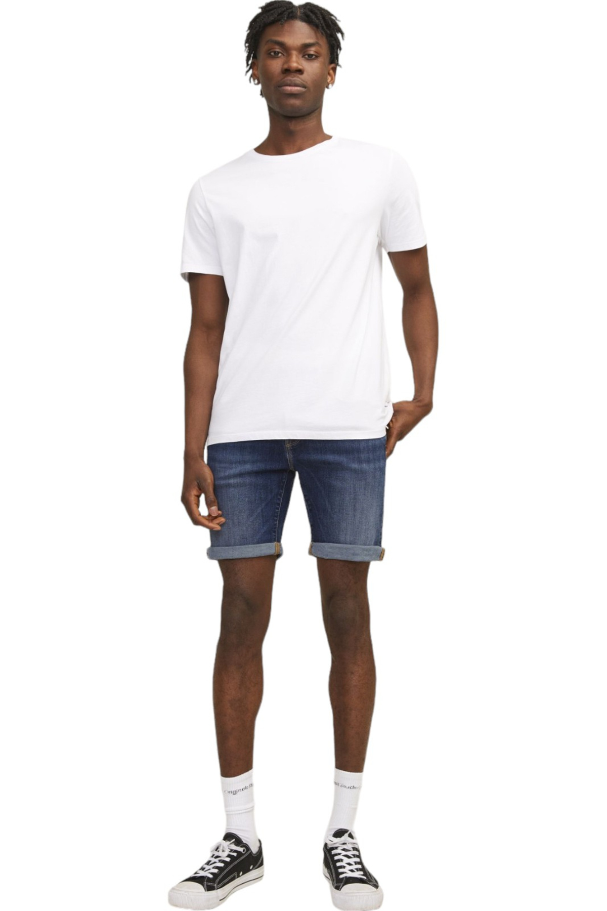 شلوارک مردانه فاق نرمال | جک اند جونز Jack & Jones 12250489-Blue Denim - تصویر 6