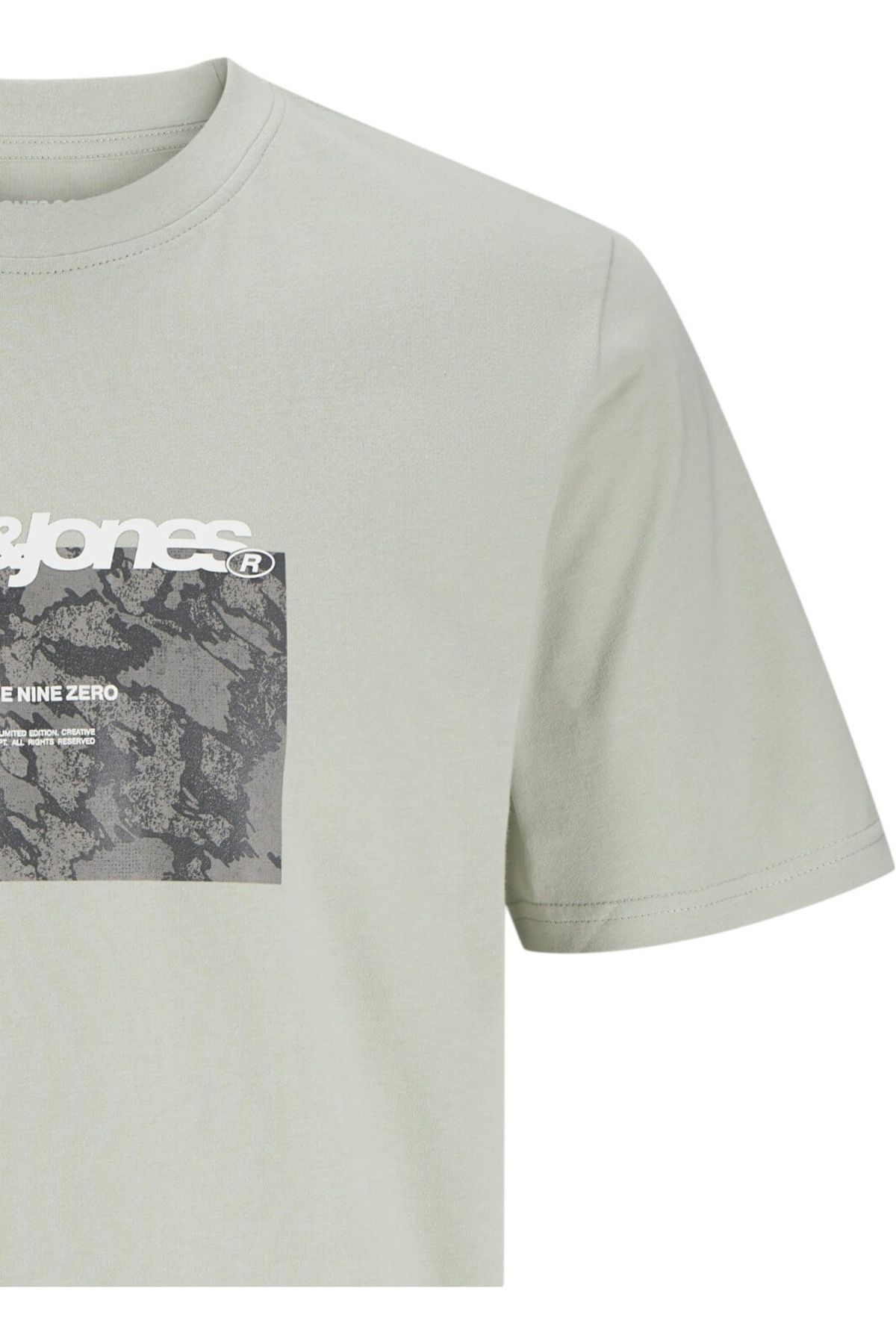 Jack & Jones-Tricou JACK &JONES Tarmac Camo Front JNR - 12274620-Aqua Gray 3