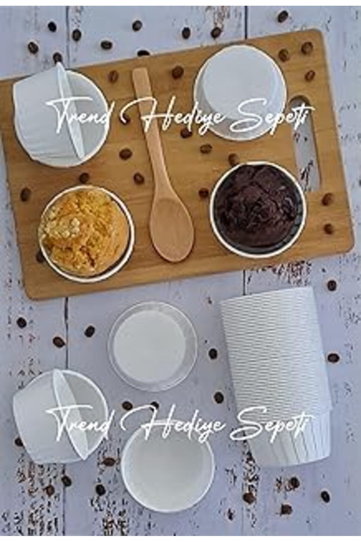 Pazarcan Trend Hediye Sepeti 50'Li Büyük Boy Xl Beyaz Muffin Kek Kalıbı Cupcake Kapsülü Jumbo Kek Kapsülü, A