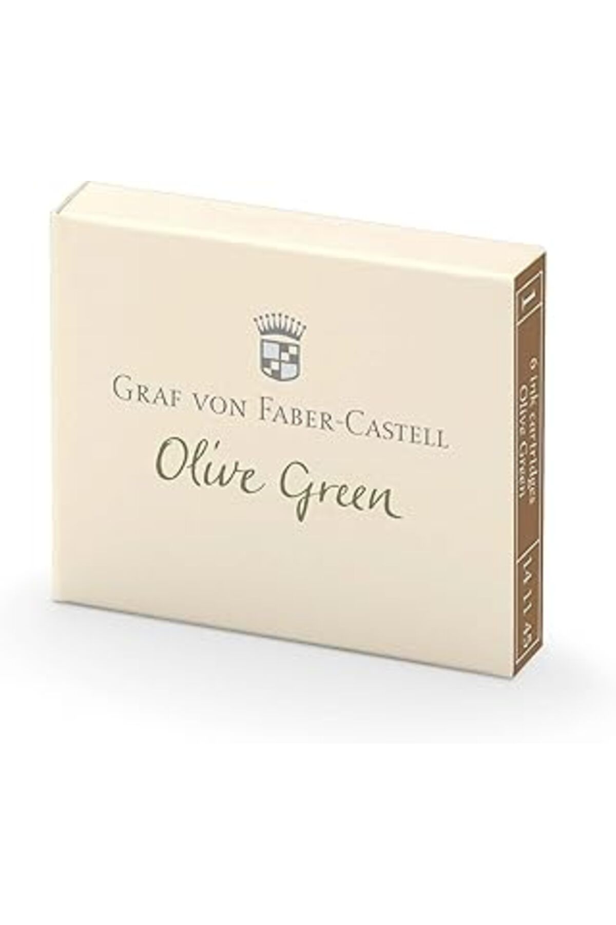 Pazarcan Graf Von Faber-Castell Dolma Kalem Kartuşu 6'Lı Zeytin Yeşili