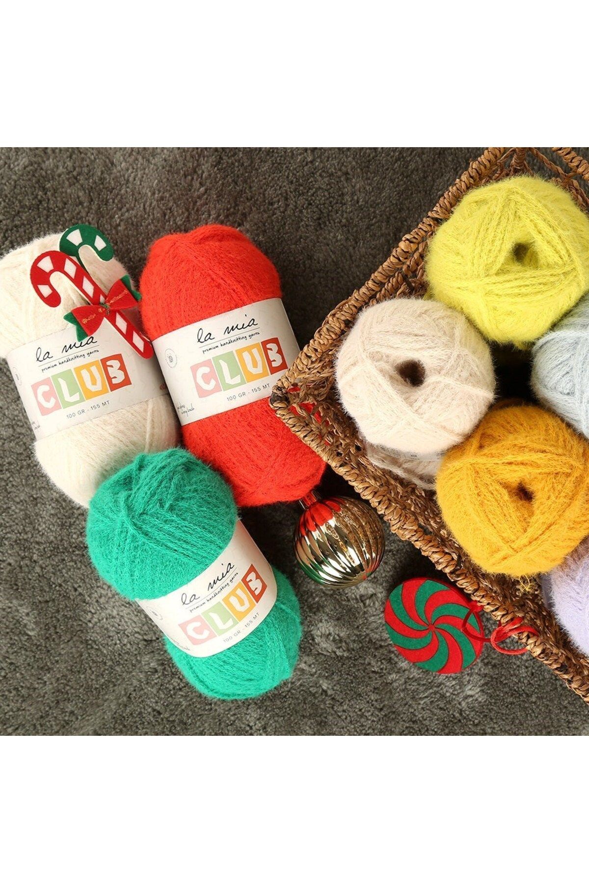 La Mia Yarn-La Mia Club Light Blue Hand Knitting Yarn - 617 3
