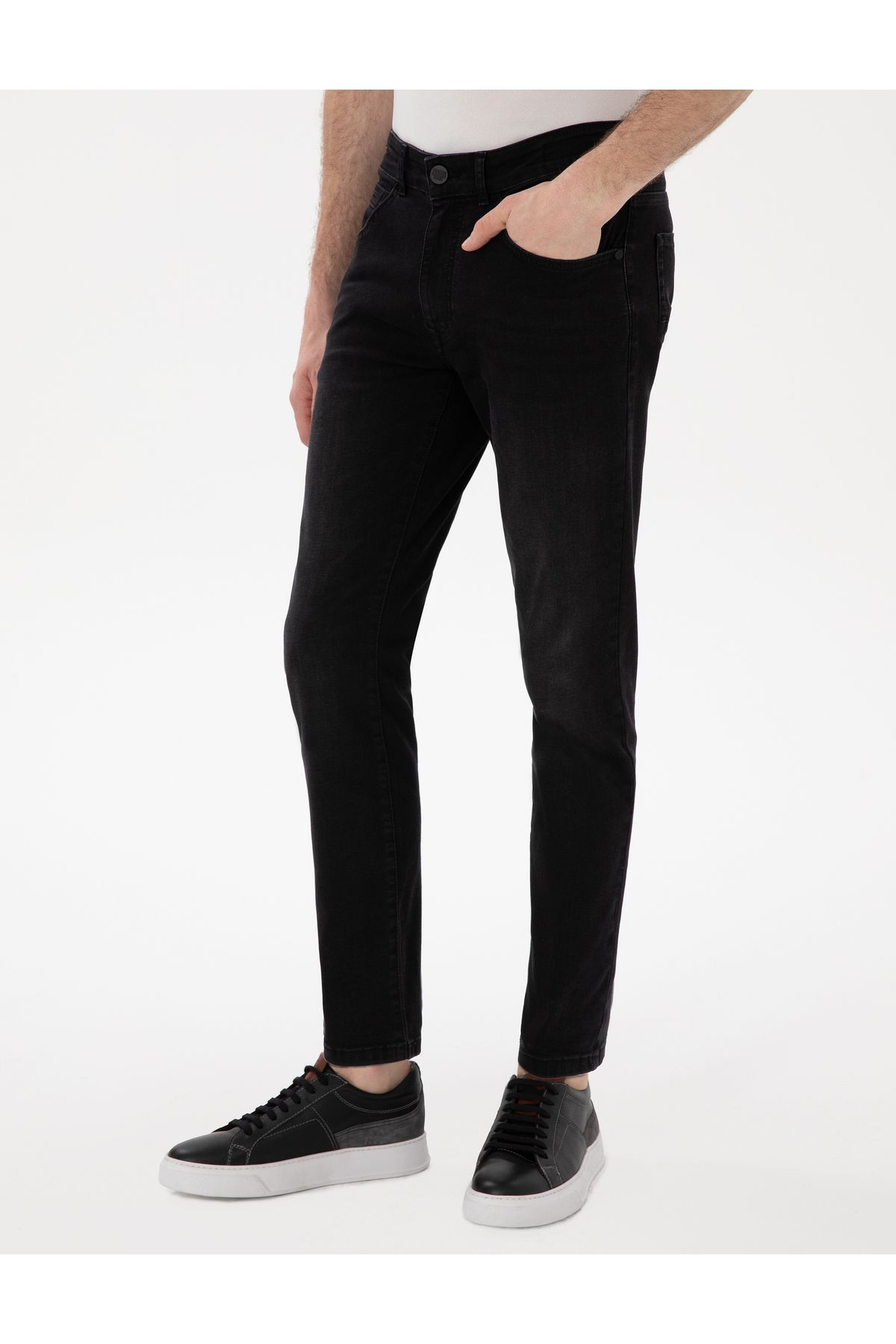 شلوار جین مردانه مشکی 50302754 VR046 Pierre Cardin