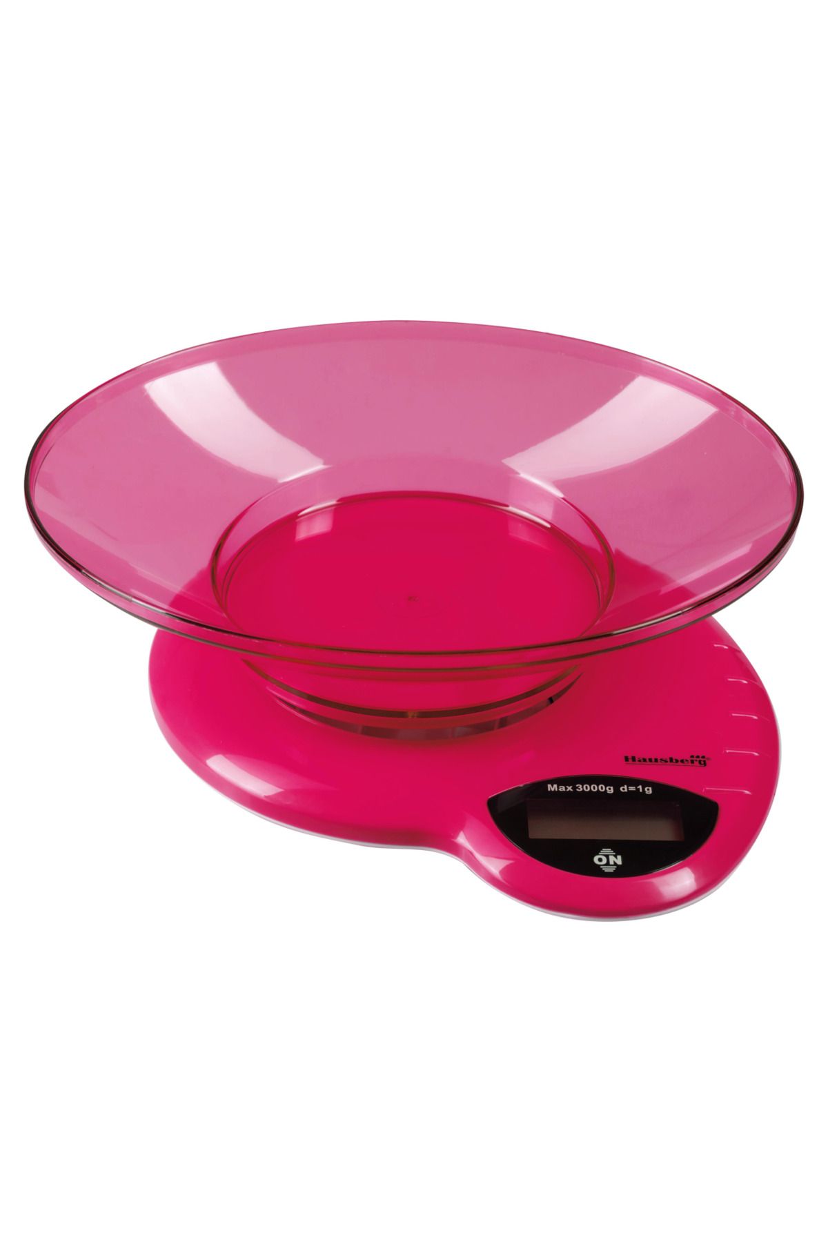 Hausberg Cantar De Bucatarie Hb-6015rz, 3kg, Cu Bol Din Plastic, Roz - One Size
