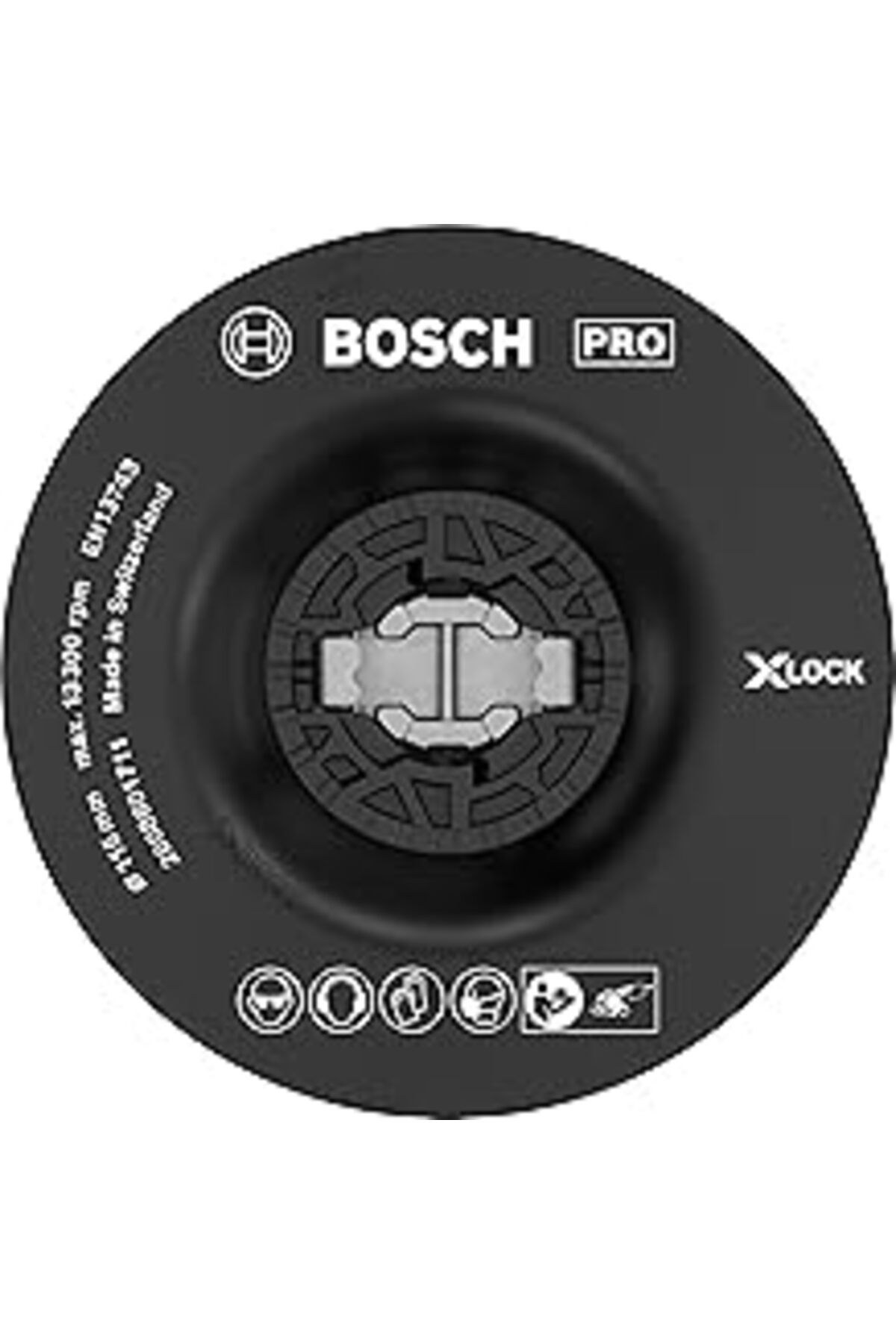 Hepta Collection Bosch Professional Accessories X-Lock Aksesuarları, Fiber Disk Tabanları, Gri, 1 Adet
