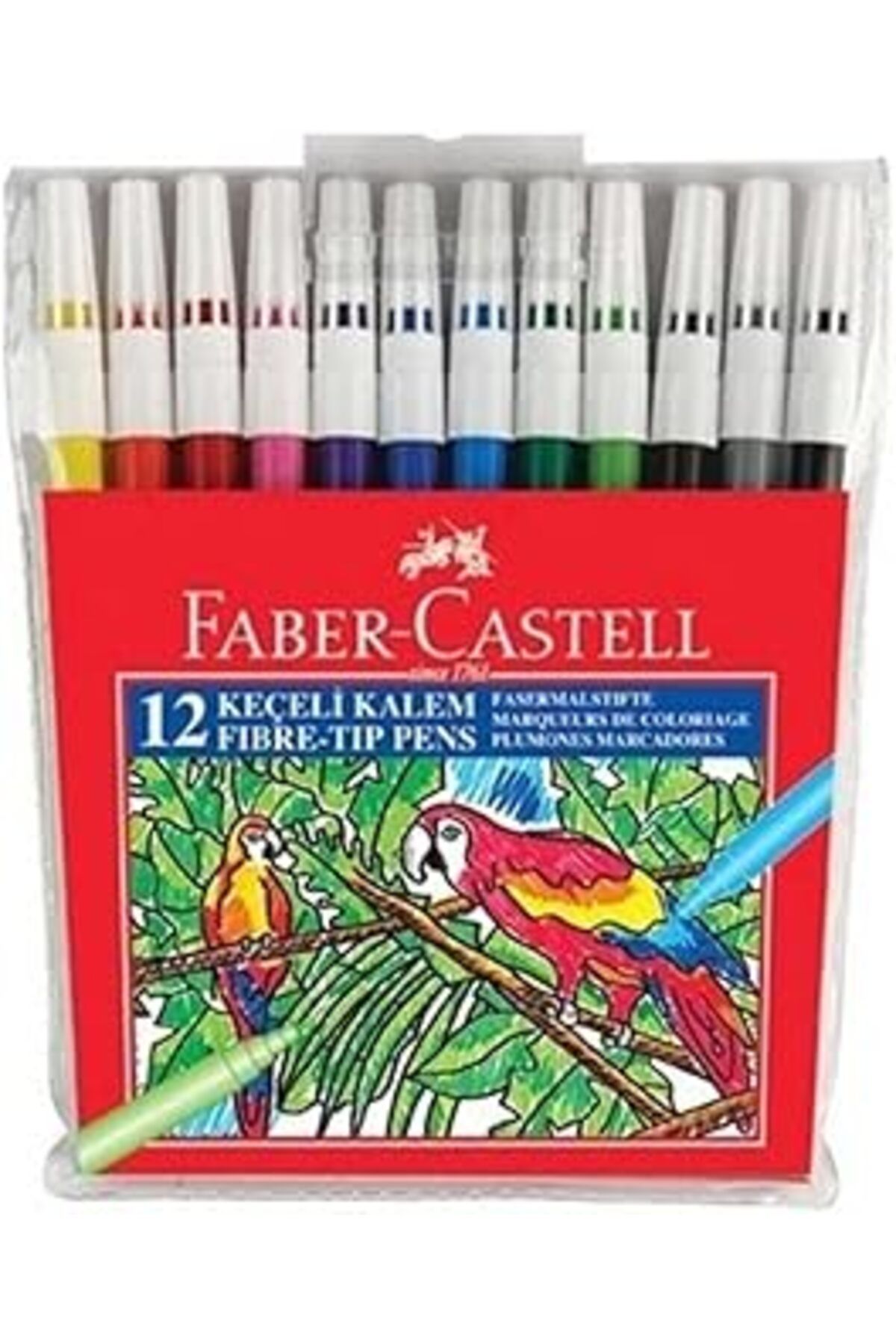 DENİZBİLİŞİM Faber Castell Keçeli Kalem 12 Renk