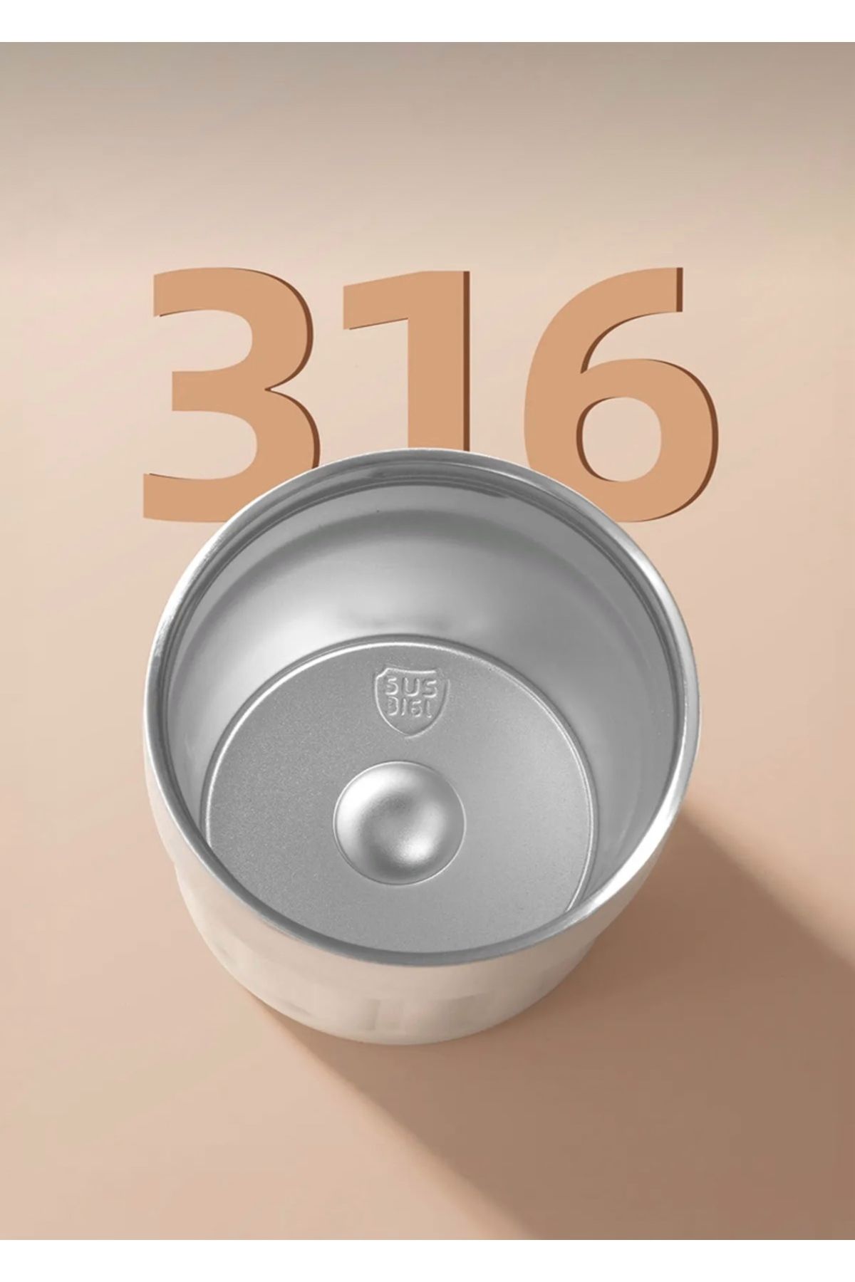 CEZVE HOME-Stainless Steel Thermal Insulated Thermos Mug with Digital Temperature Display 400 ml 4
