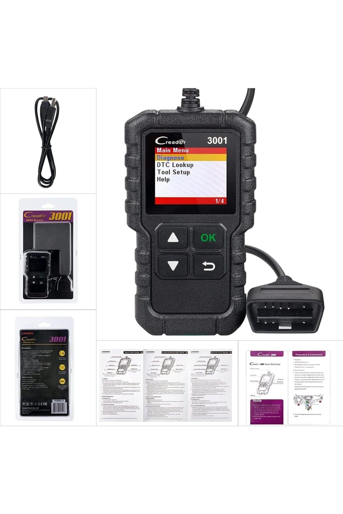 PowerS-Pro Araç Arıza Tespit Cihazı - Eobd Avrupa Obd Motor Arızası Tespit