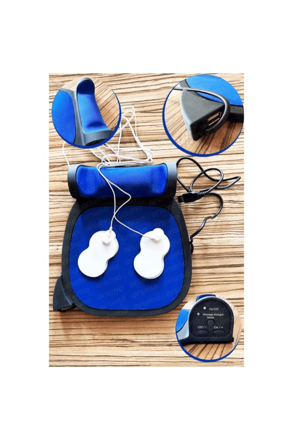 BYBKURUMSAL TvA-Wrist Supported Wrist Arm Massage Function Mouse Pad Set| USB Connected Mousepad Set 5