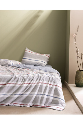 Madame Coco Burcet Çift Kişilik Ranforce Baskılı Çarşaflı Nevresim Takımı