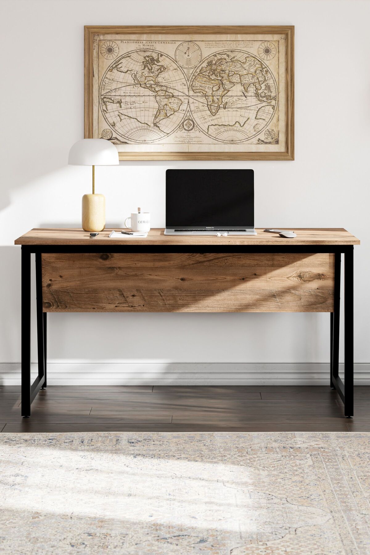 Ceramical-MS2 Computer Desk , Study Writing Table , Simple Style Desk For Home Office - 60x140 Cm - Pine 3