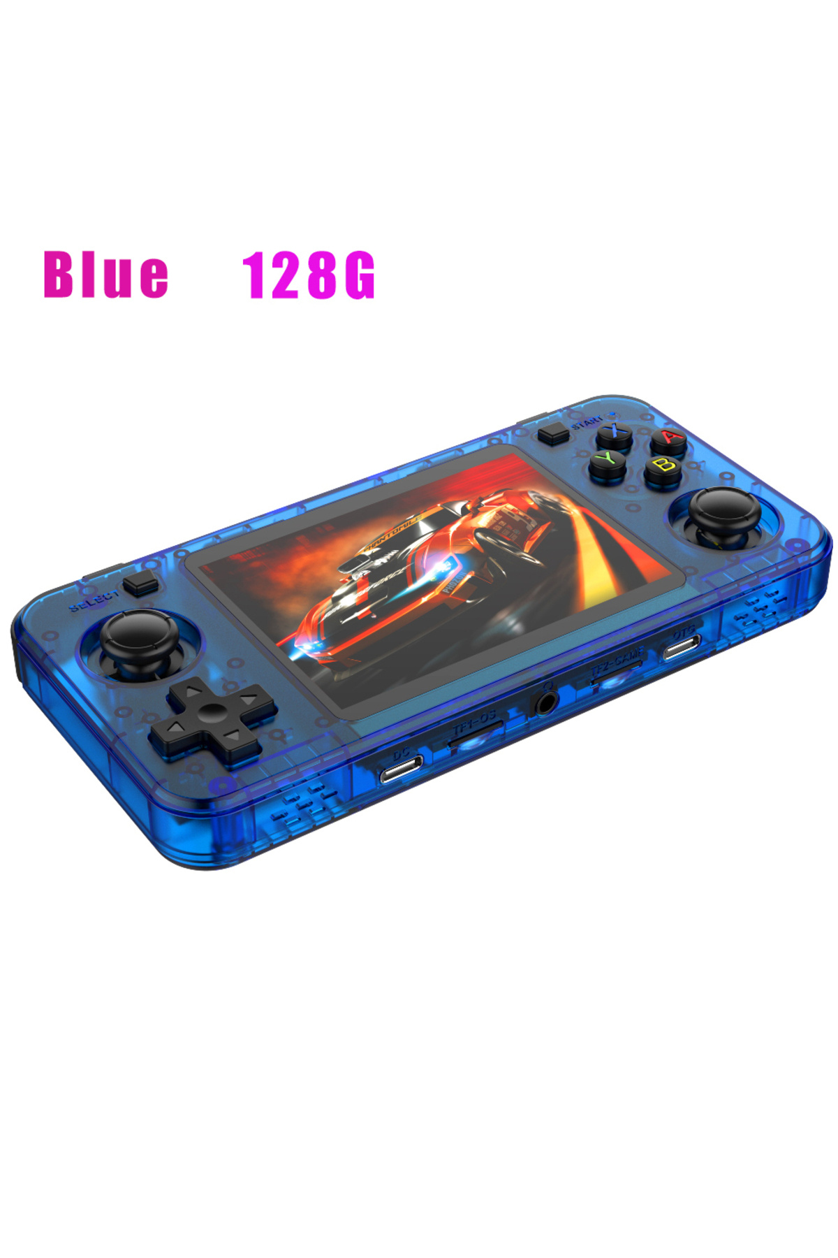 BOYHOM-Blue 128G BOYHOM New R36H Retro Handheld Console Open-Source Linux System Classic Game Consoles 3.5 1
