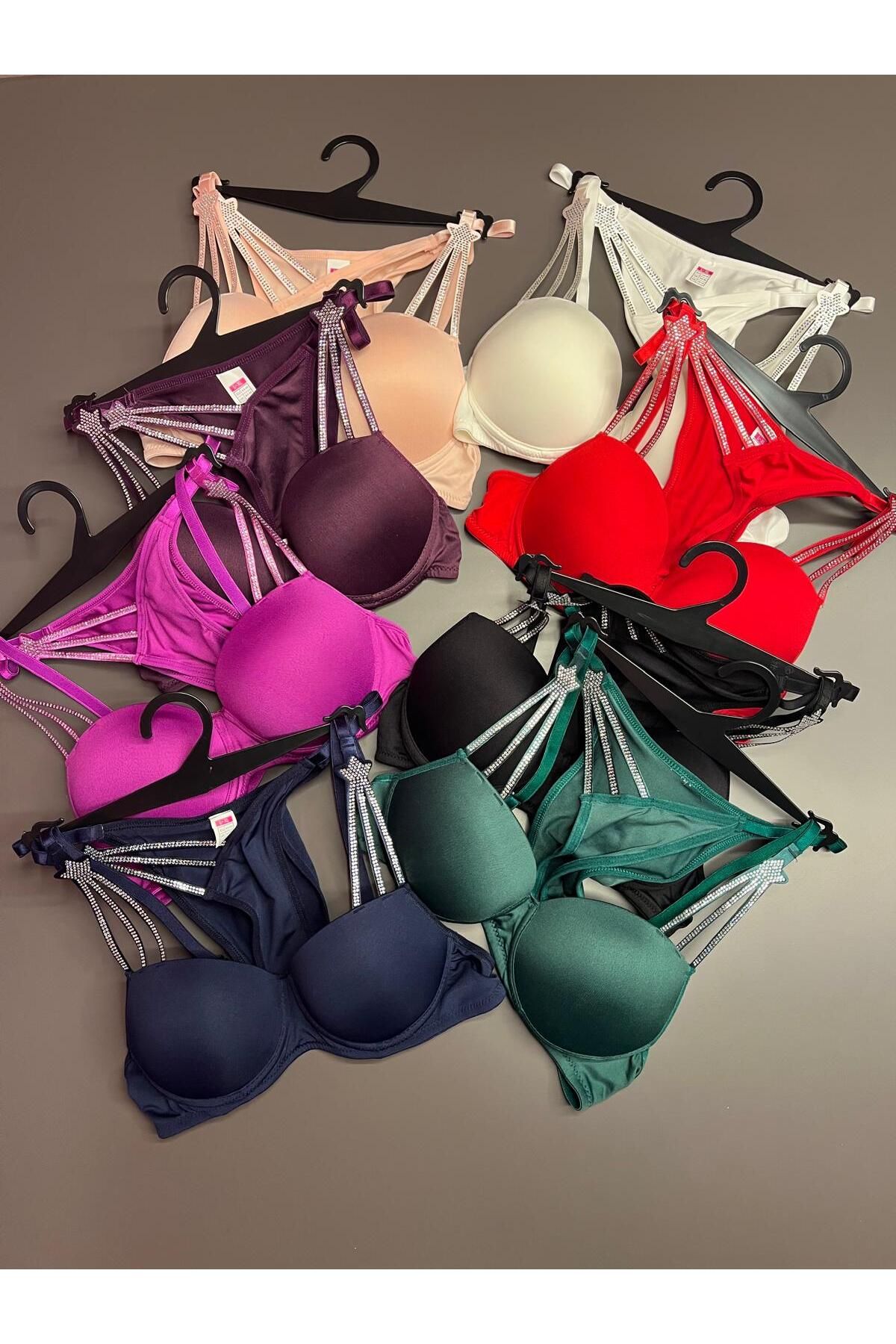 Top Step-Black Stone Star Supported Bra Set 4