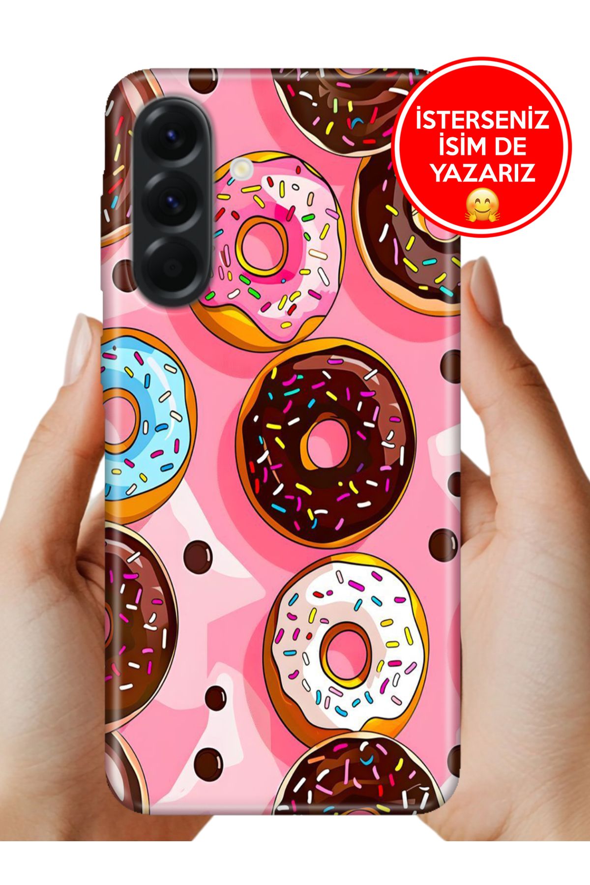 Cekuonline Galaxy A36 Kılıf FullCover Resimli Desenli Silikon Donut 4979