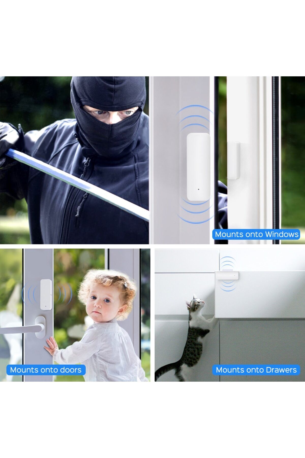 Choice-Onenuo Tuya Zigbee Door Sensor Smart Home Security Window Detector Automatic Sliding Door Magneti... 5