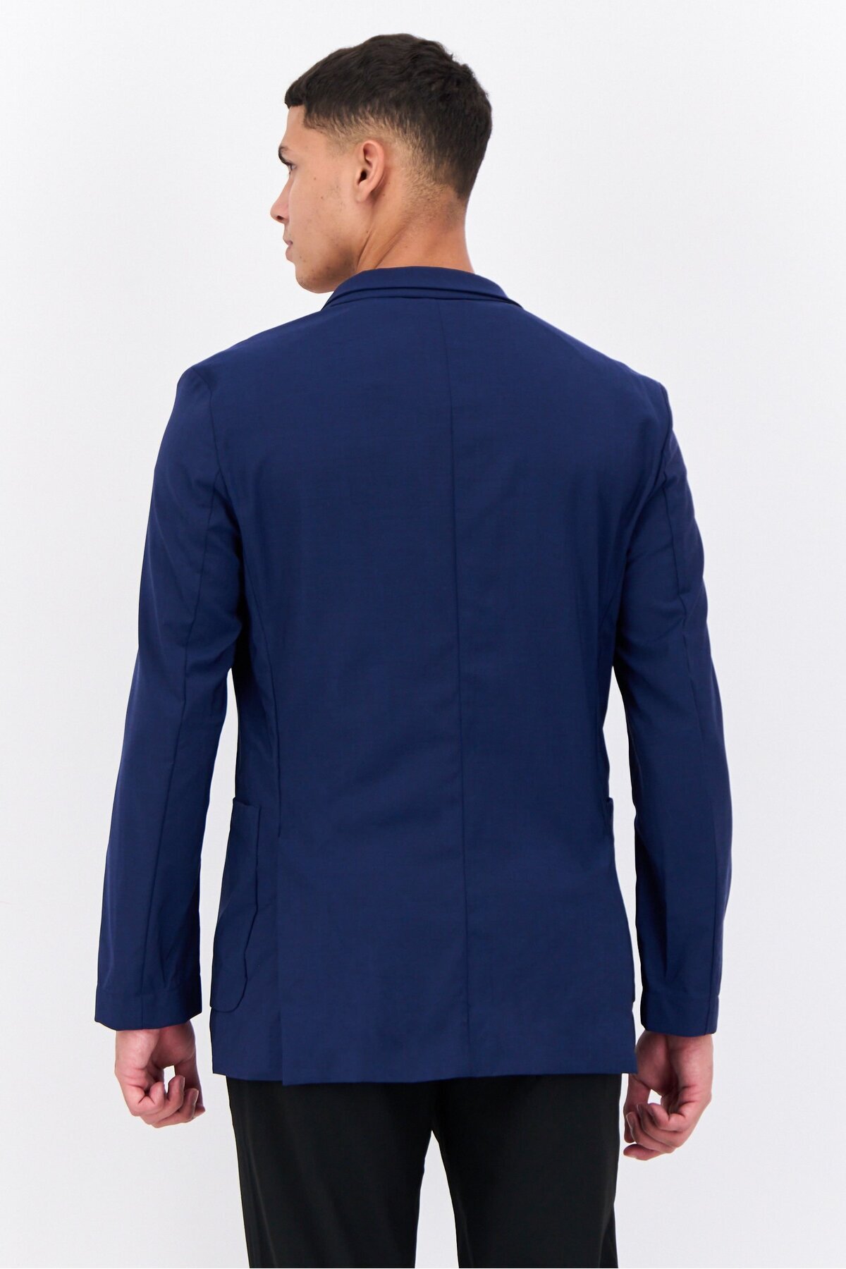 Hugo Boss-Men Slim Fit Plain Semi Formal Blazer, Navy 3