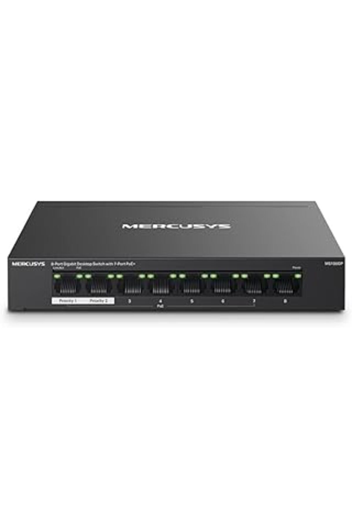 Mu Art Mercusys Mp108gp, 8-port Gigabit Desktop Switch With 7-port Poe
