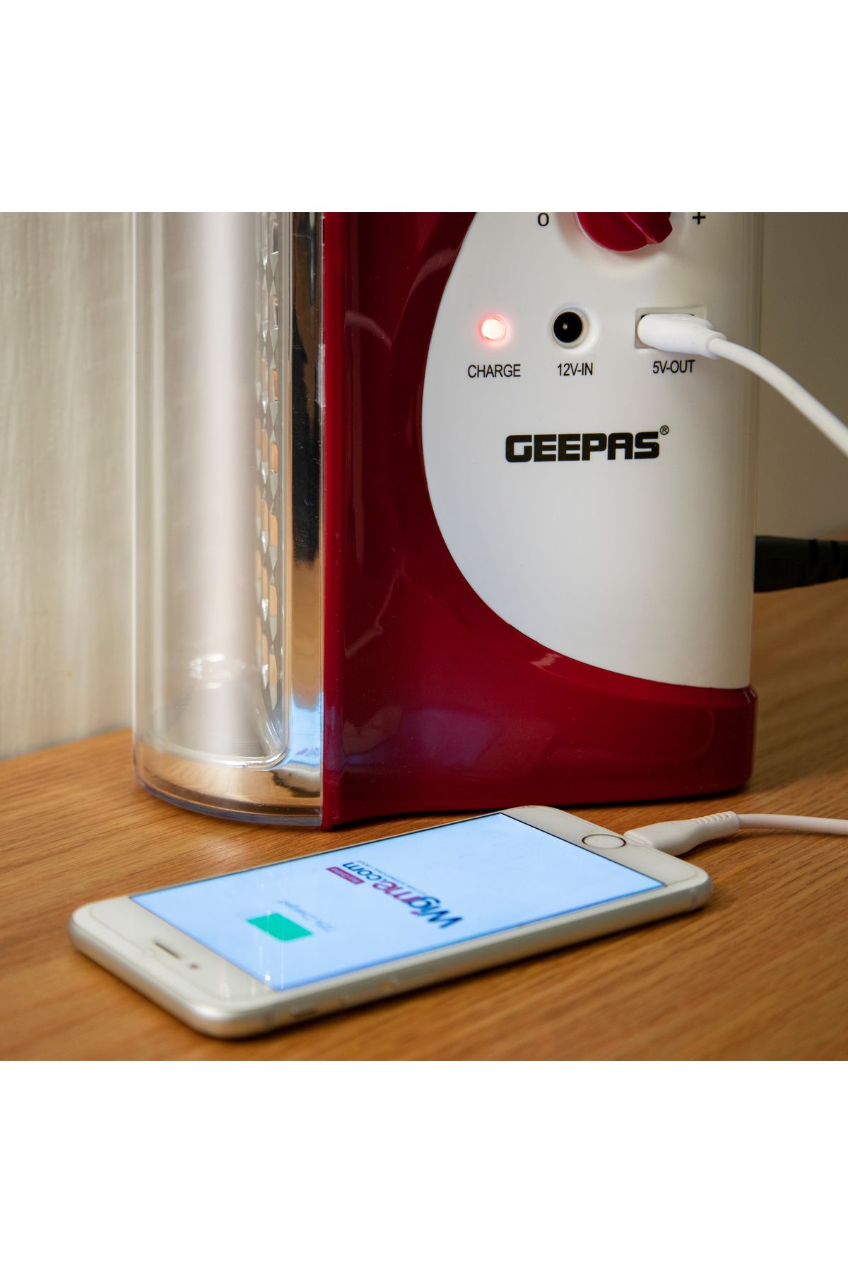 Geepas-Portable 36 Pcs Led & 200 Hour Working Rechargeable Lantern with Torch | Extended Battery Life 5
