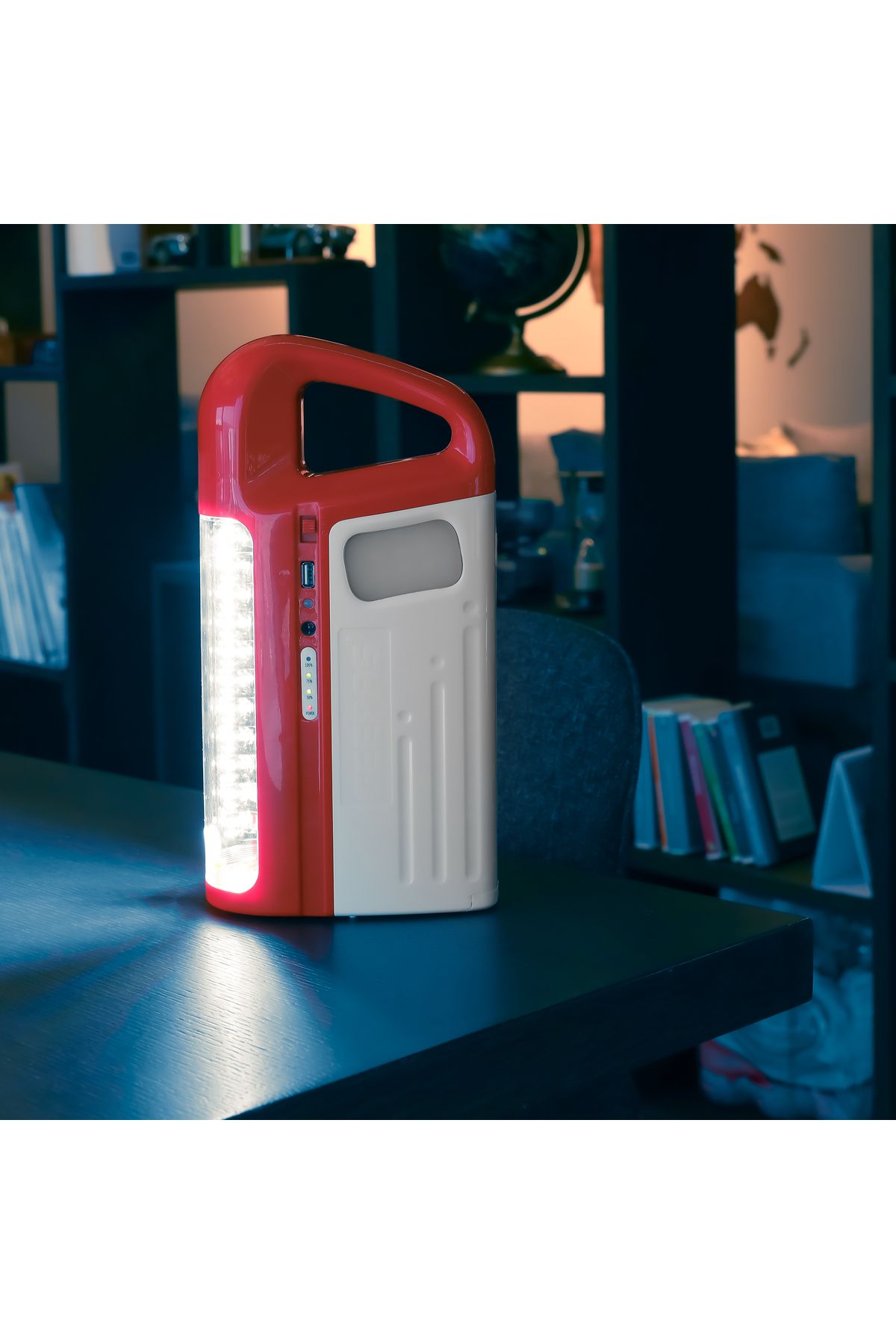 Geepas-Dark Buster- GE5553| Rechargeable LED Lantern with Extended Battery Life, USB Function 4