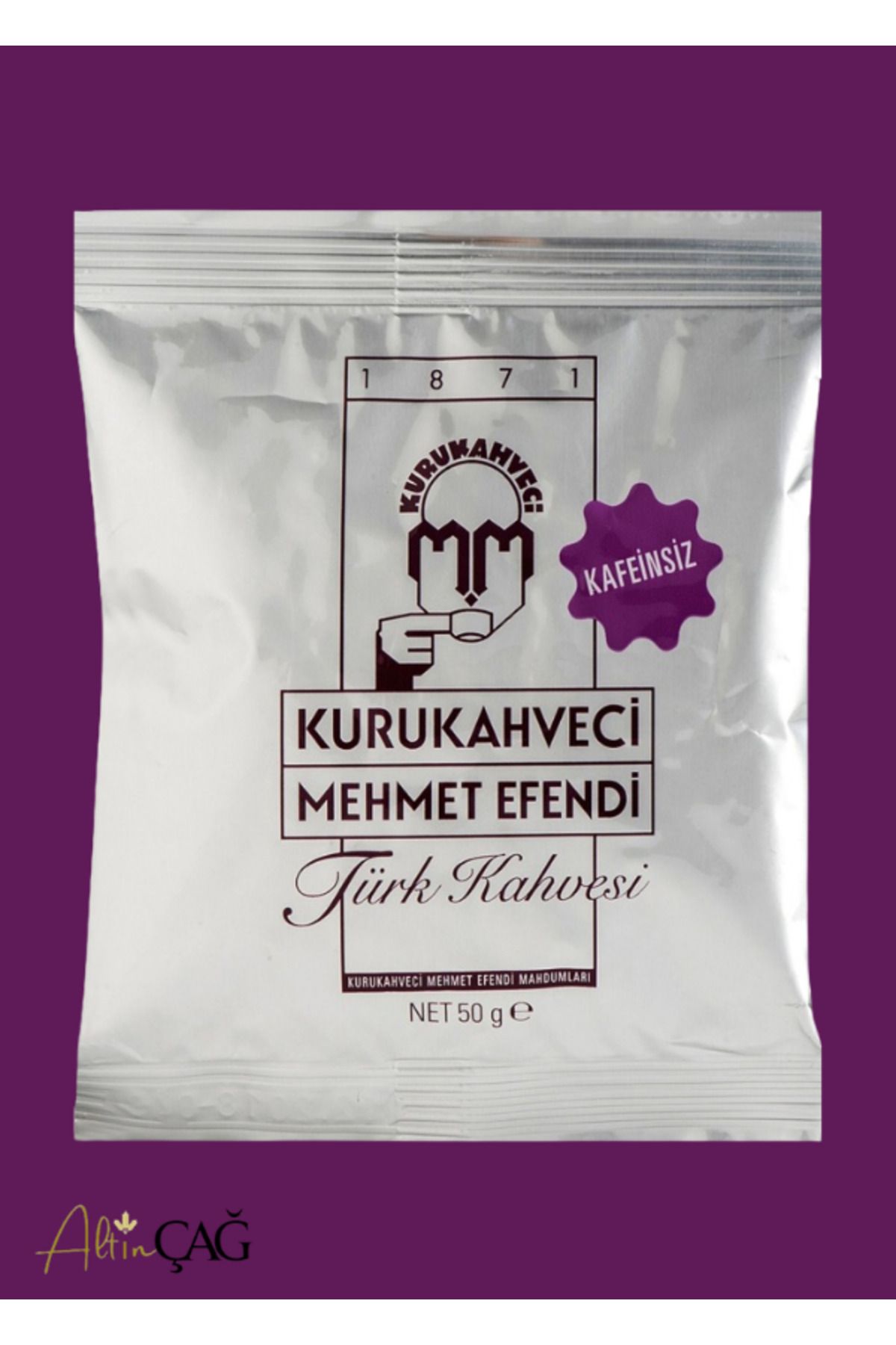 ALTINÇAĞ MEHMET EFENDİ TÜRK KAHVESİ KAFEİNSİZ 50 GR