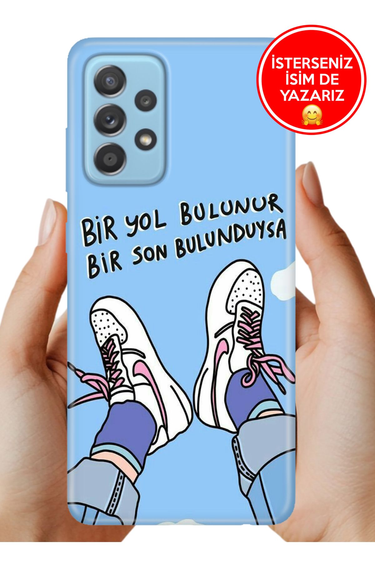 Cekuonline Samsung Galaxy A23 Kılıf Cekuform Desenli Art Silikon Bir Yol Bulunur