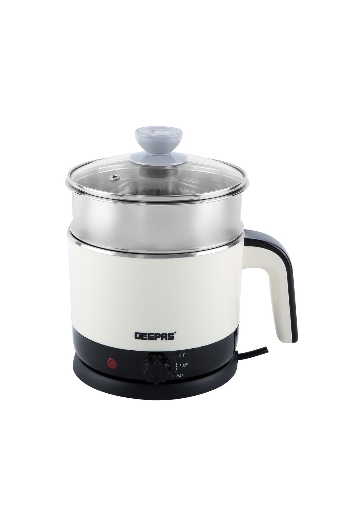 Geepas-Double Layer Kettle, 360 Rotation, GK38026 | Multi-Function Kettle for Cooking Eggs, Noodles, Etc 2