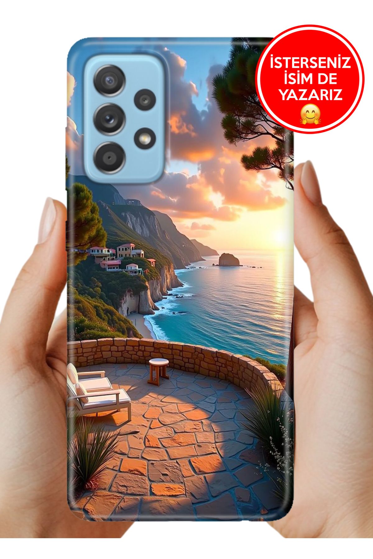 Cekuonline Samsung Galaxy A53 Kılıf Sm A53 Tam Rubber Esnek Silikon Full Koruma Seninle Burada