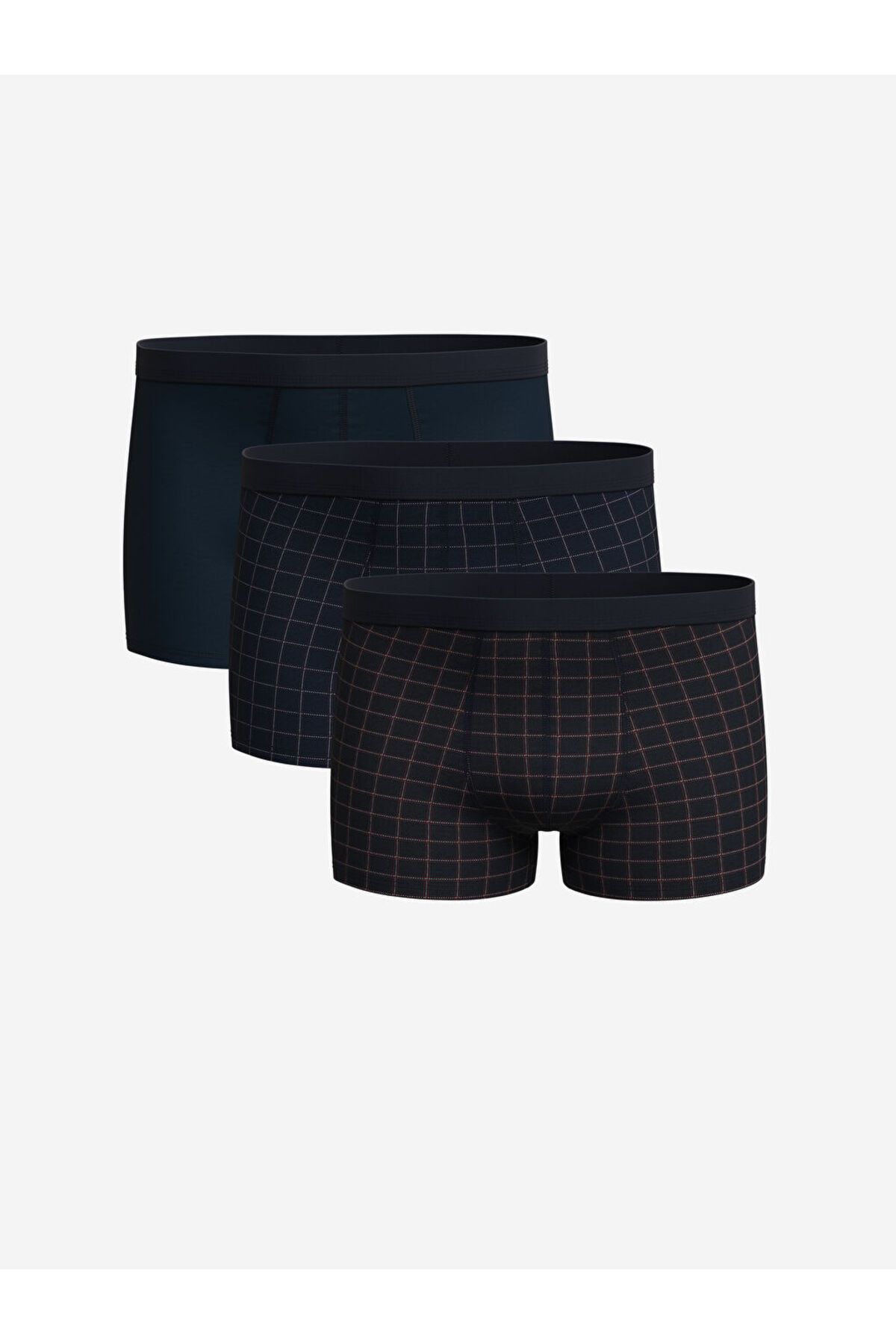 LC Waikiki Lacivert Standart Kalıp Pamuklu Esnek Erkek Boxer 3'lü S57410Z8NVY25