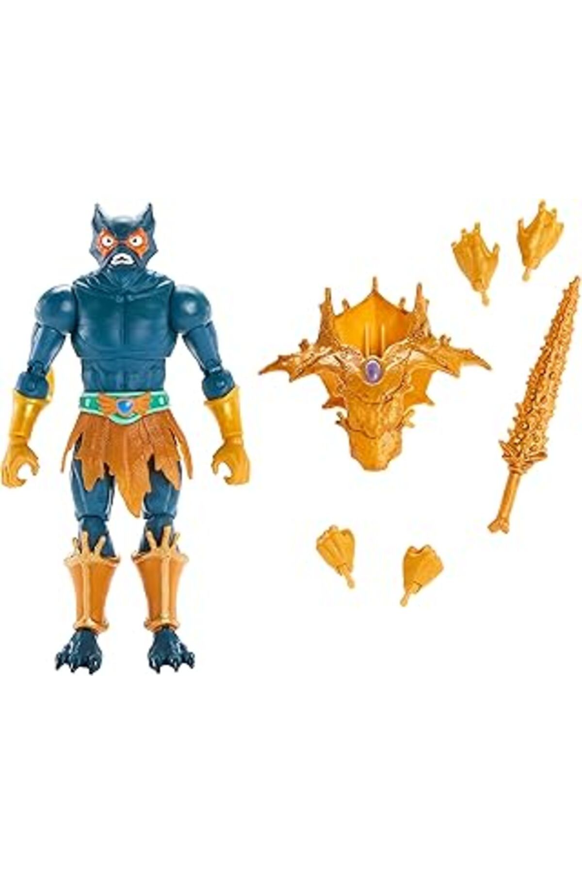 Pazarcan Masters Of The Universe Masterverse Action Figure Mer-Man, Kılıçlı, Değiştirilebilir Eller Ve Göğüs