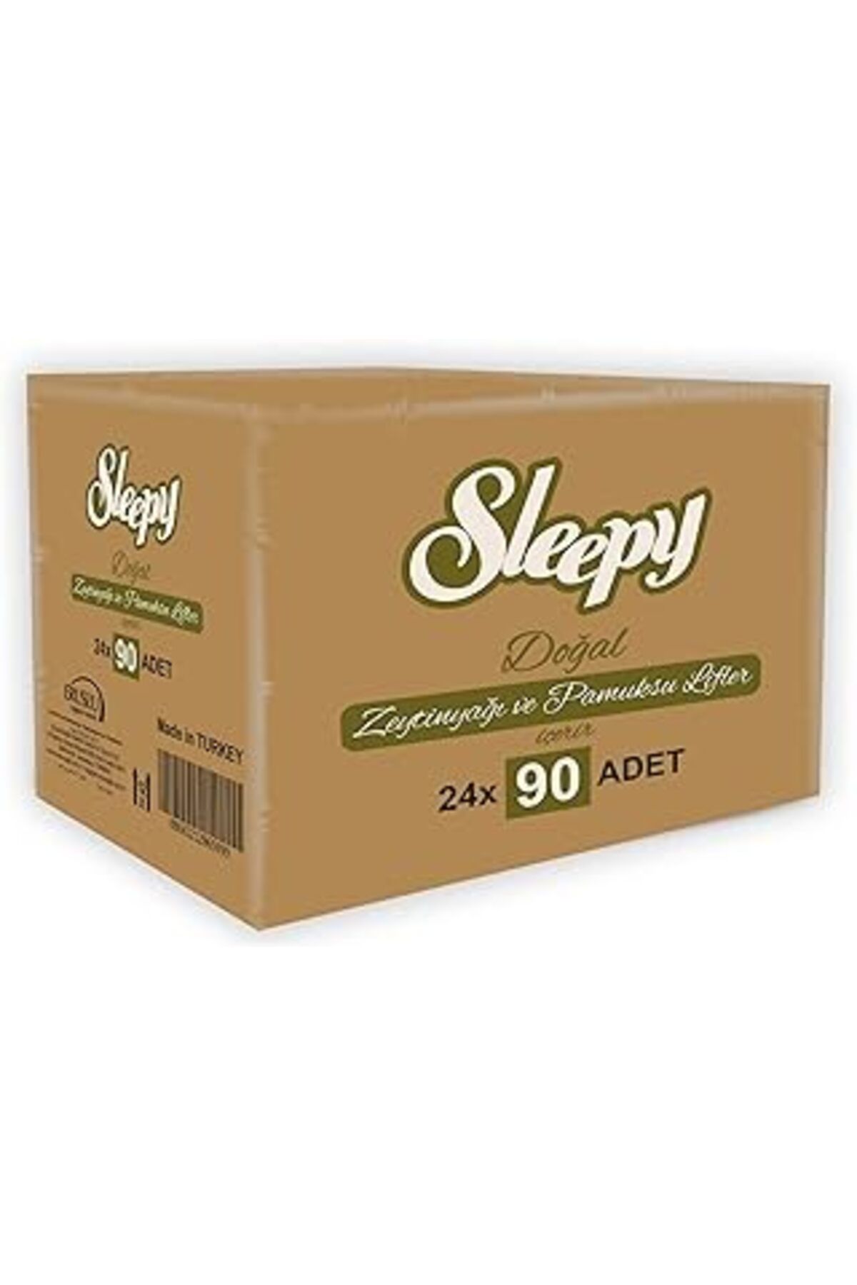 Mu Art Ahşap Sleepy Doğal Zeytinyağlı Islak Havlu (24 X 90 ADET)