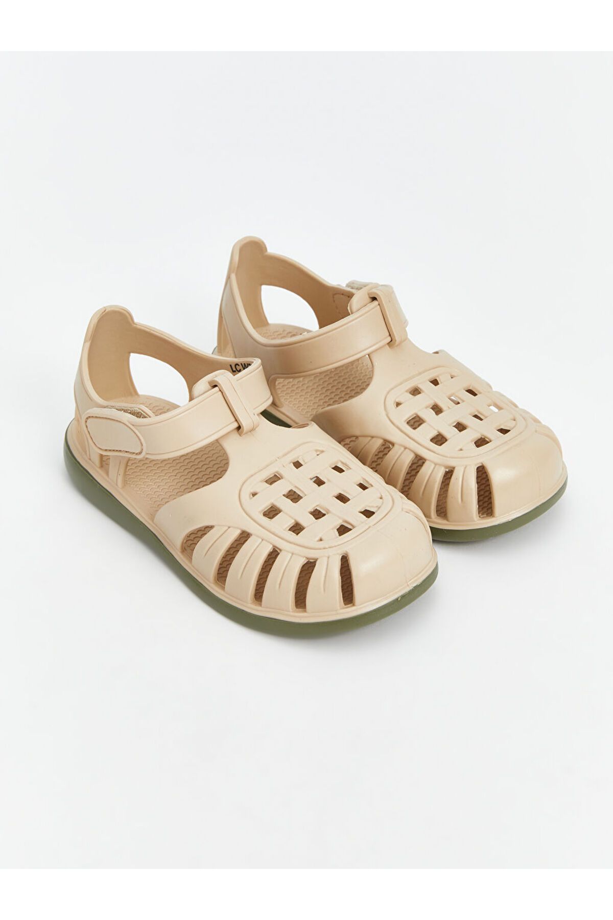 LC Waikiki LCW STEPS Bej Cırt Cırtlı Erkek Bebek Sandalet