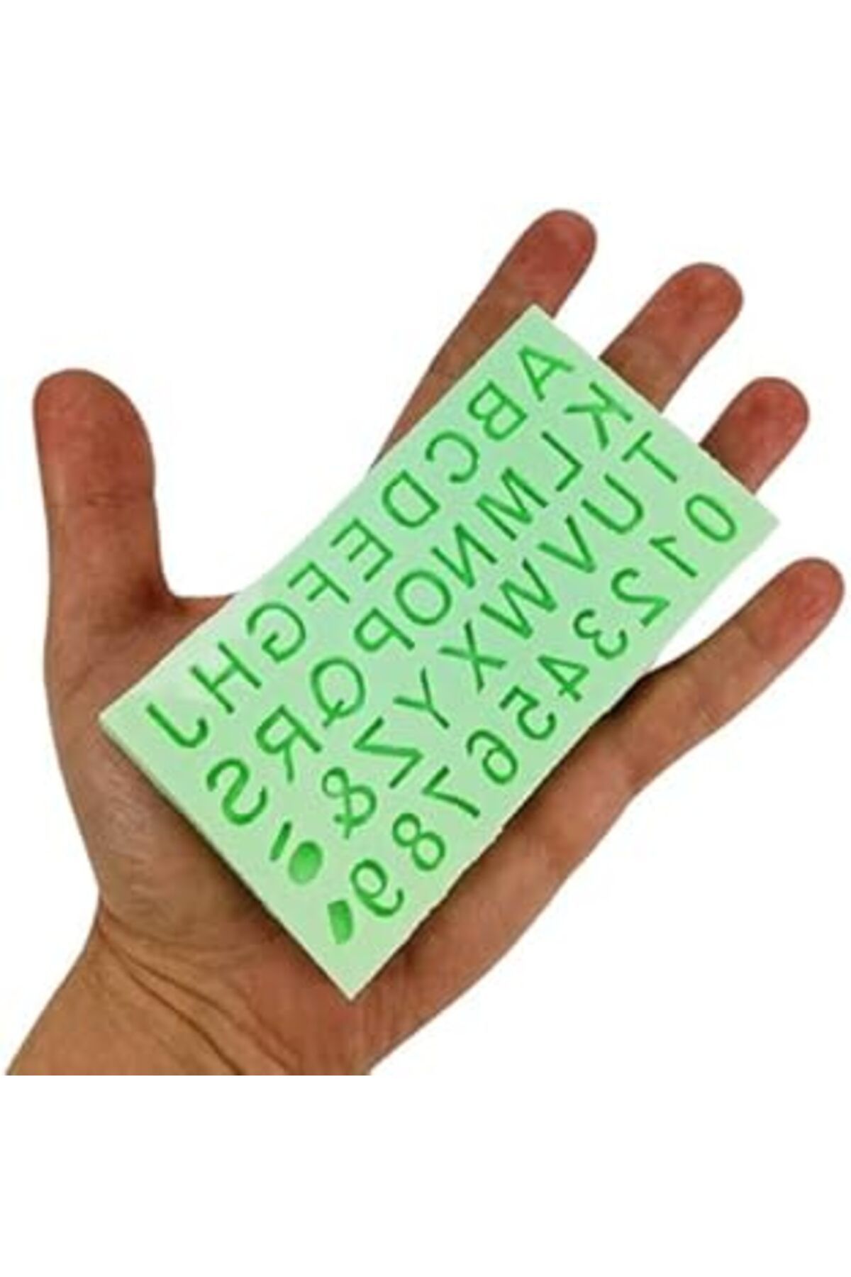 NETWORK ART PARTİ VİTRİNİ Alfabe Şeklinde Harf Ve Rakam Silikon Kokulu Taş Ve Sabun Kalıbı 1x1x1 cm
