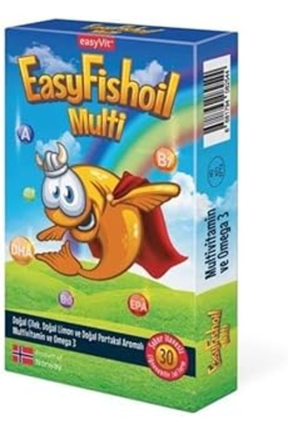 Mu Art Easyfishoil Multi + Omega 3 30 Çiğnenebilir Jel Form