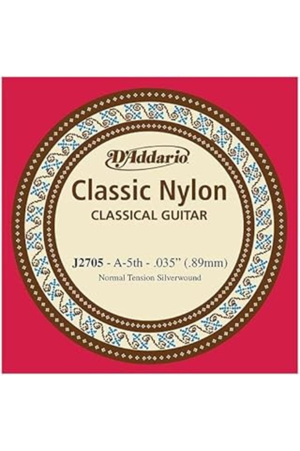 Pazarcan D'Addario J2705 Klasik Gitar Tek Teli, Classic Nylon, Normal Tensi