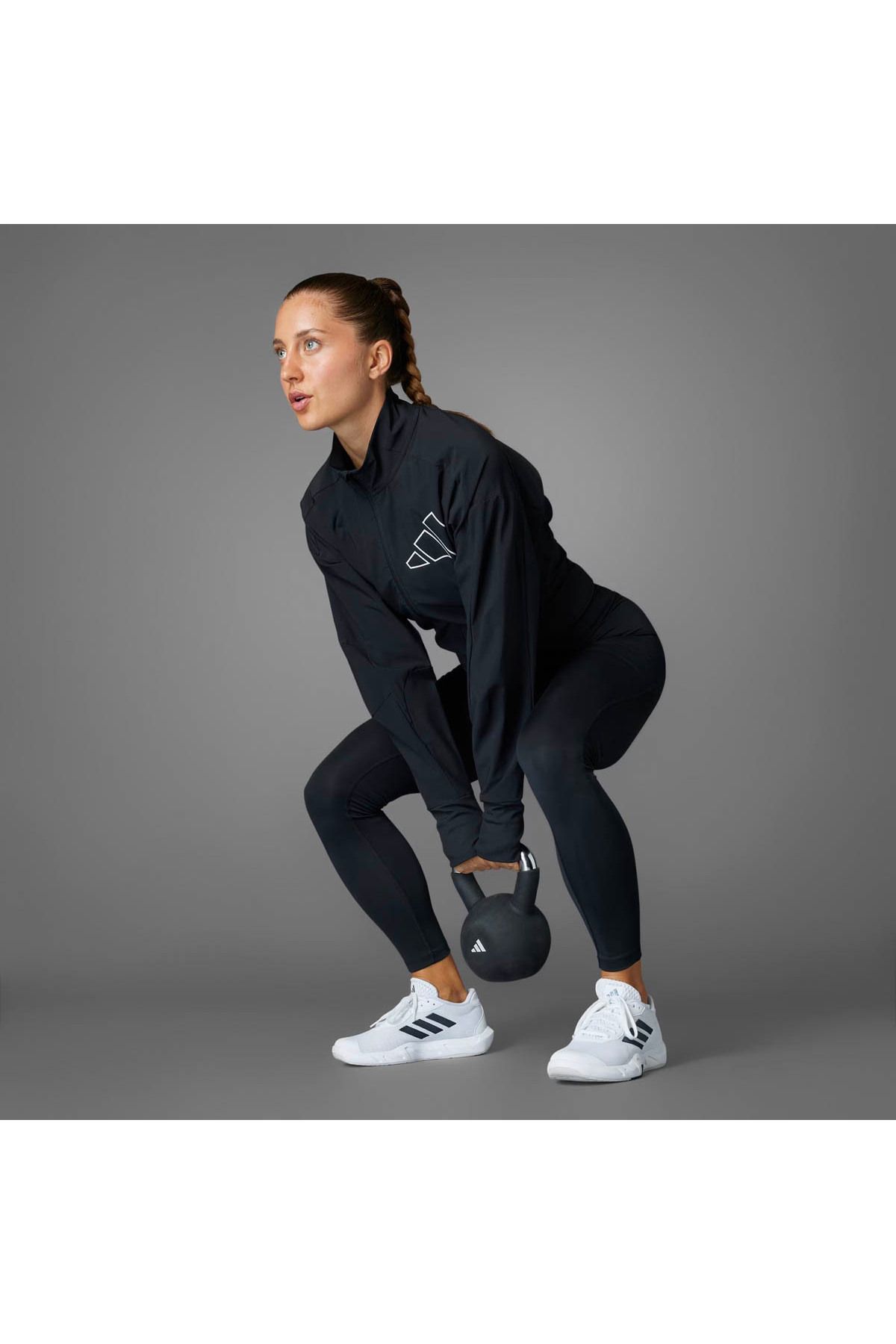 کفش دو و تمرین مشکی زنانه تقویت های IF0958 اورجینال adidas