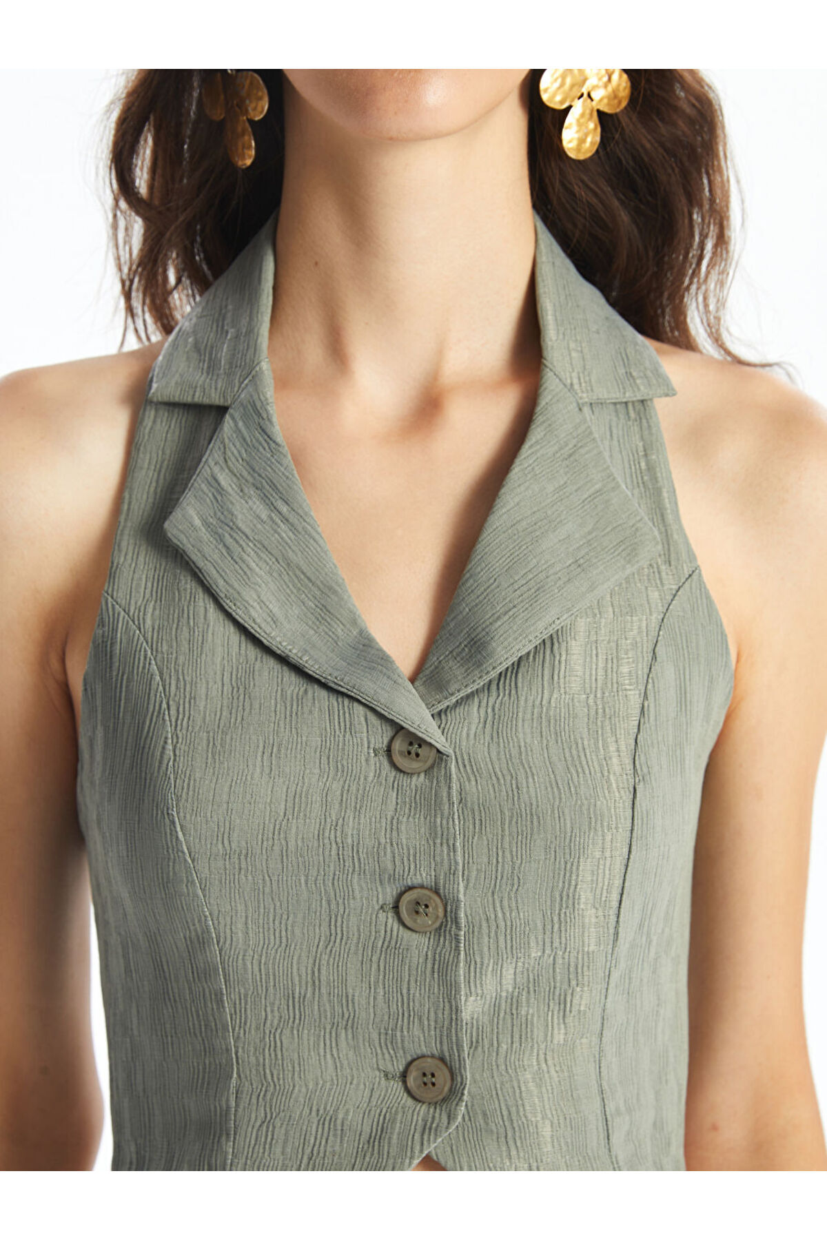 LC Waikiki-Women's V-Neck Straight Vest 3