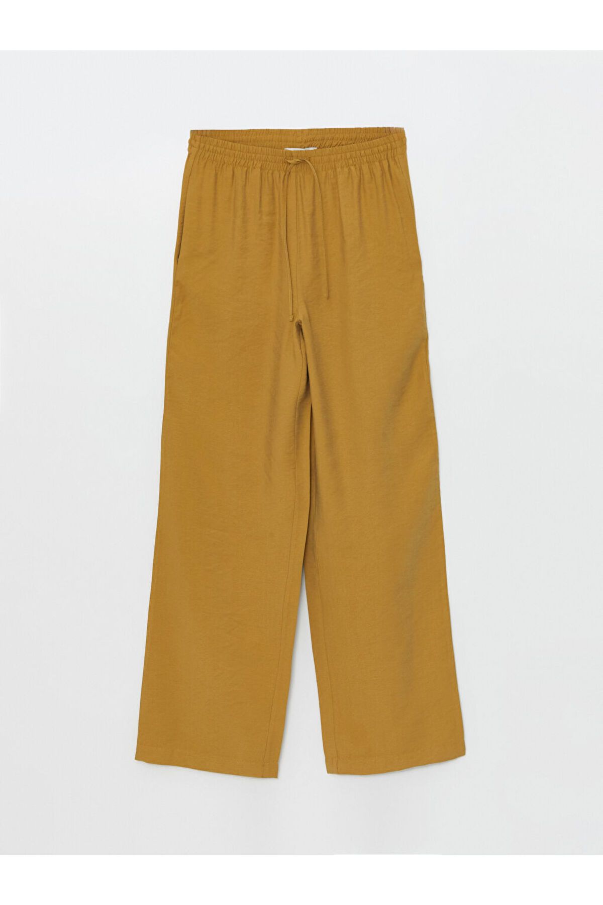 LC Waikiki-Pantaloni drepti pentru femei cu talie elastică 5