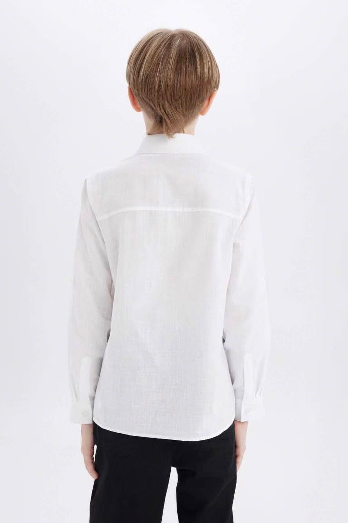 DeFacto-White Boy's Shirt W3236A6/Wt34 3