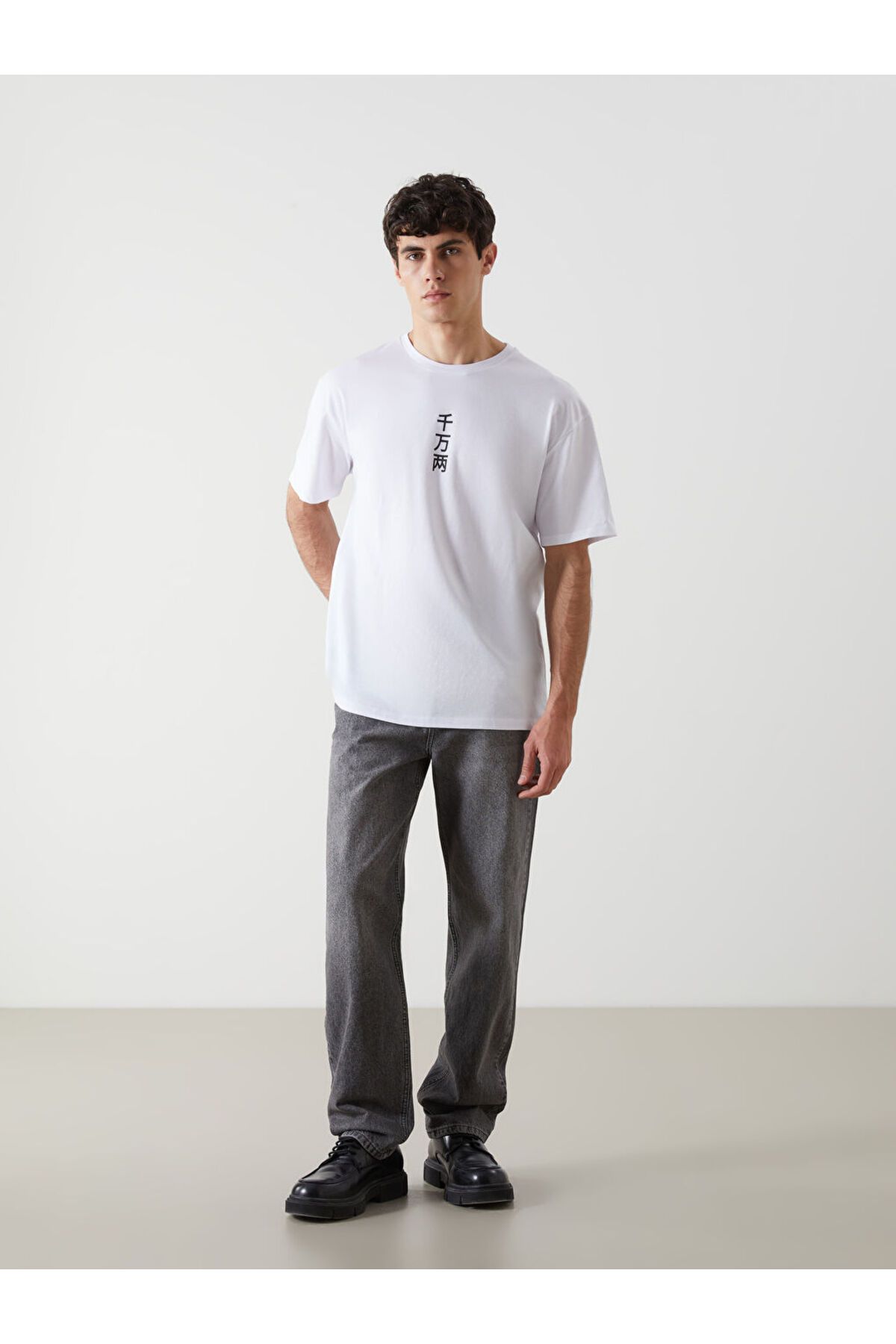 LC Waikiki-Νέα σεζόν Crew Neck κοντομάνικο εμπριμέ χτενισμένο βαμβακερό ανδρικό Tisort - S5I571Z8 2
