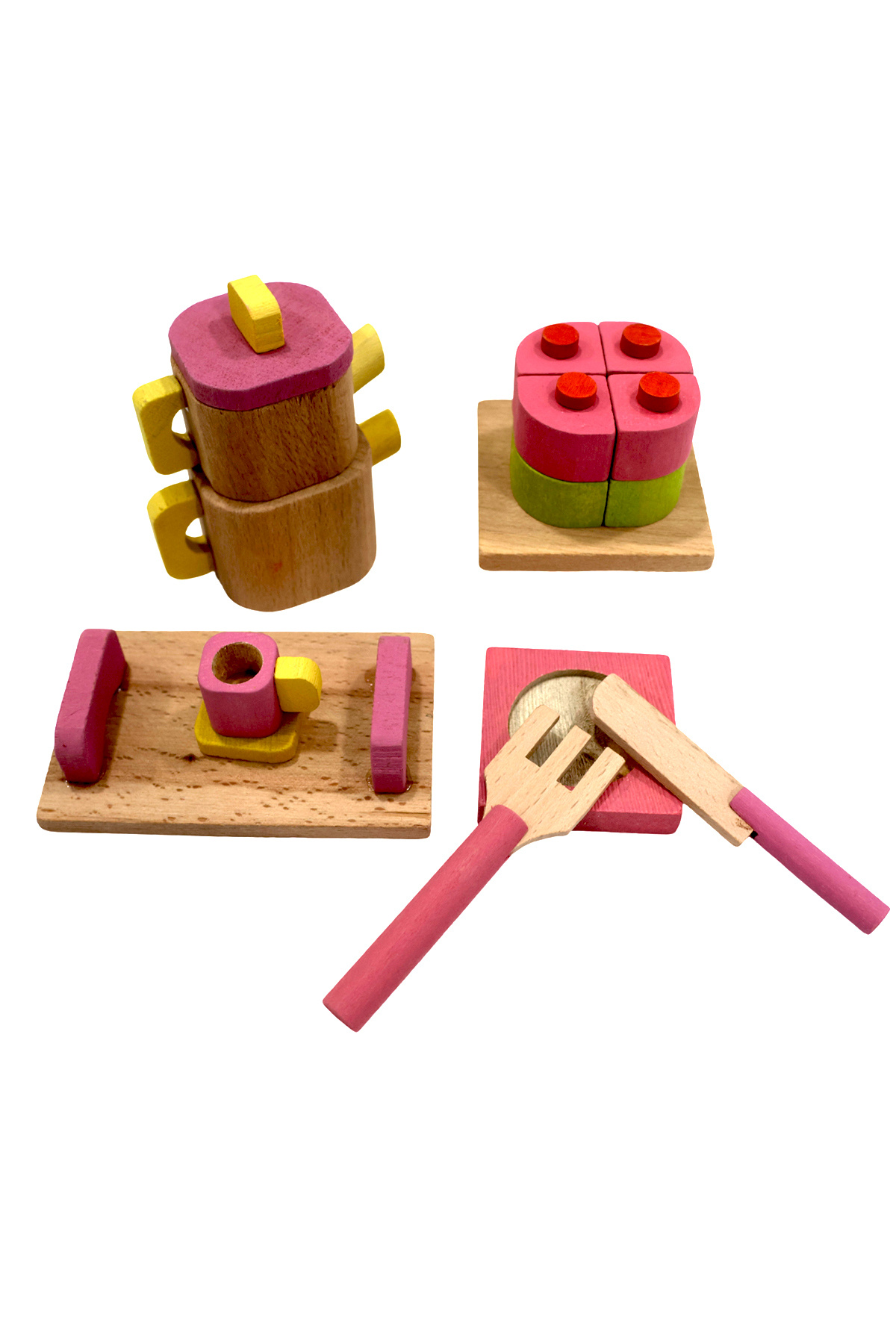 HOBBY HOUSE Ahşap Oyuncak Mutfak Seti 9 Parça Servis Seti & Led Işık fotoğrafı 2 (önizleme)