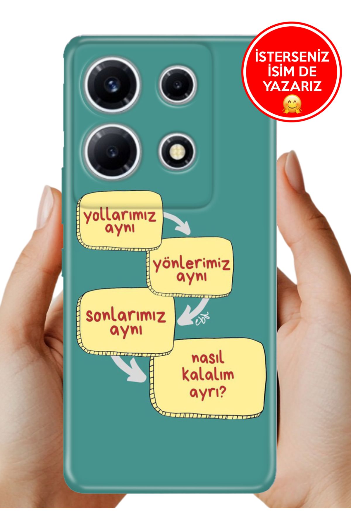 Cekuonline İnfinix Note 30 X6833B Kılıf Note 30 Cekuform Desenli Art Silikon Biz Aynıyız