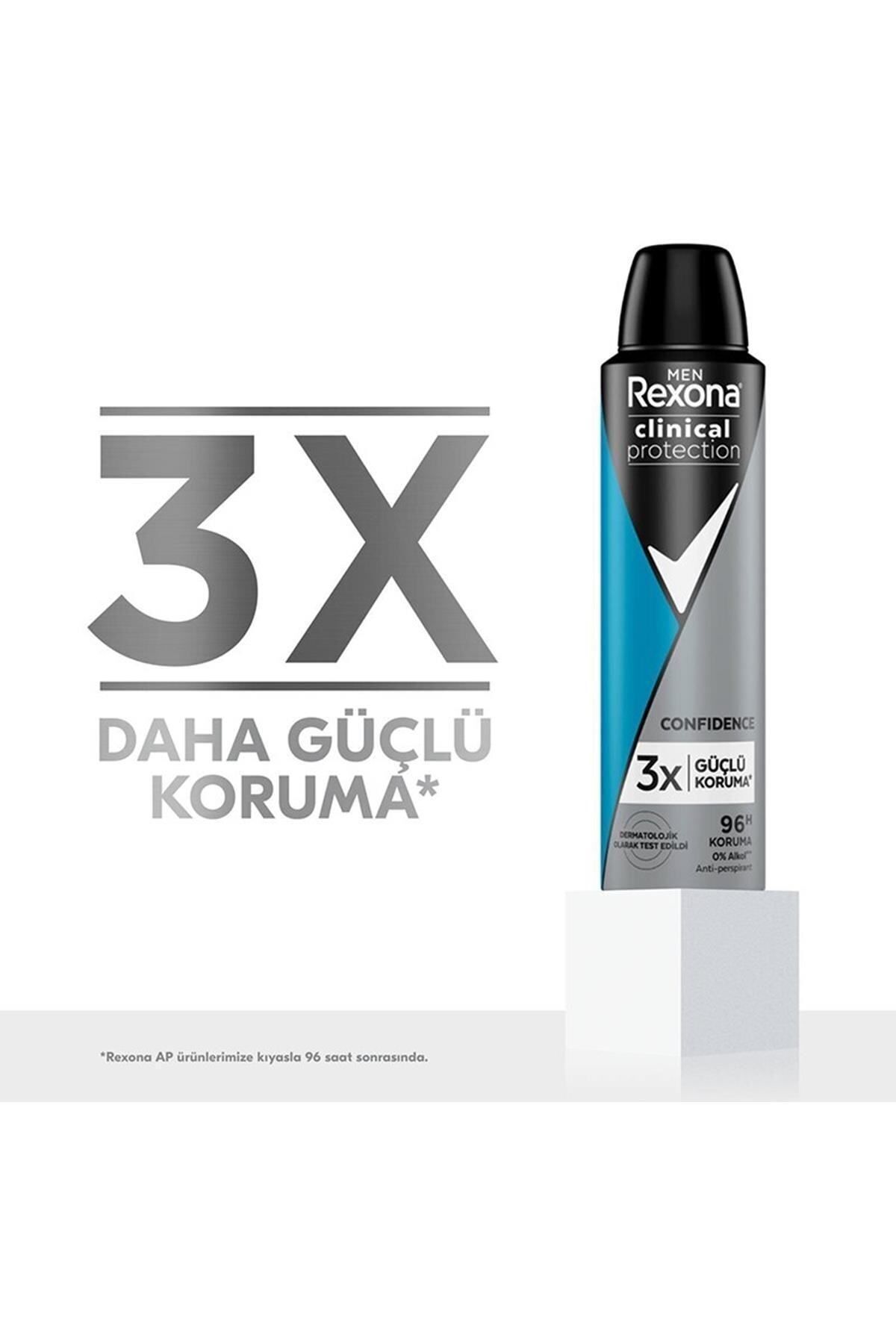 دئودورانت اسپری مردانه رکسونا کلینیکال پروتکشن 150 میلی‌لیتر – محافظت 96 ساعته Rexona