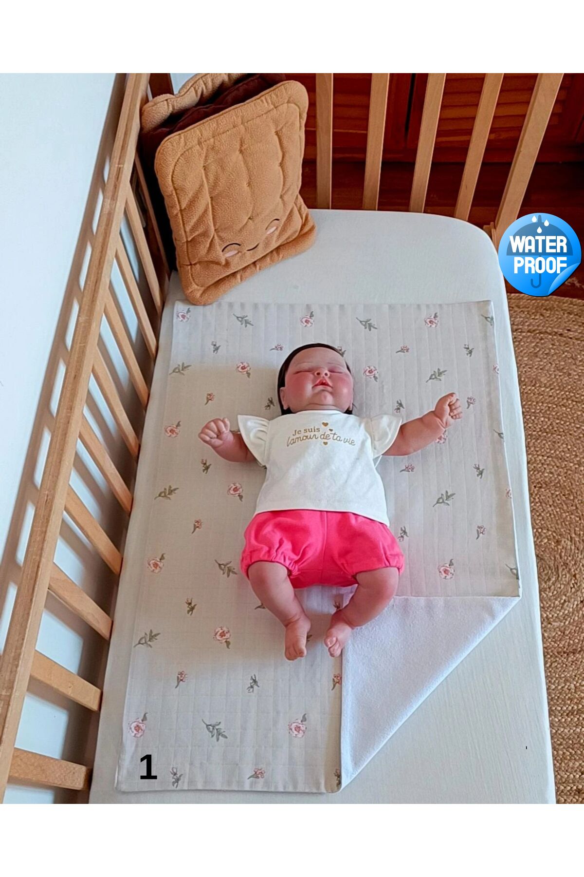 OGUZ ATA CONCEPT Anne Bebek Bakım Yenidoğan Su Geçirmez Alt Açma Değiştirme Pedi Minderi Örtüsü fotoğrafı 3 (önizleme)