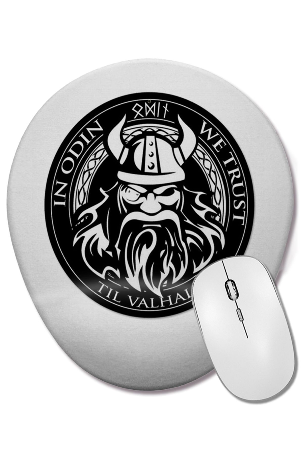 BASKI DÜNYASI-Oval Mouse Pad with Odin Wrist Support 1