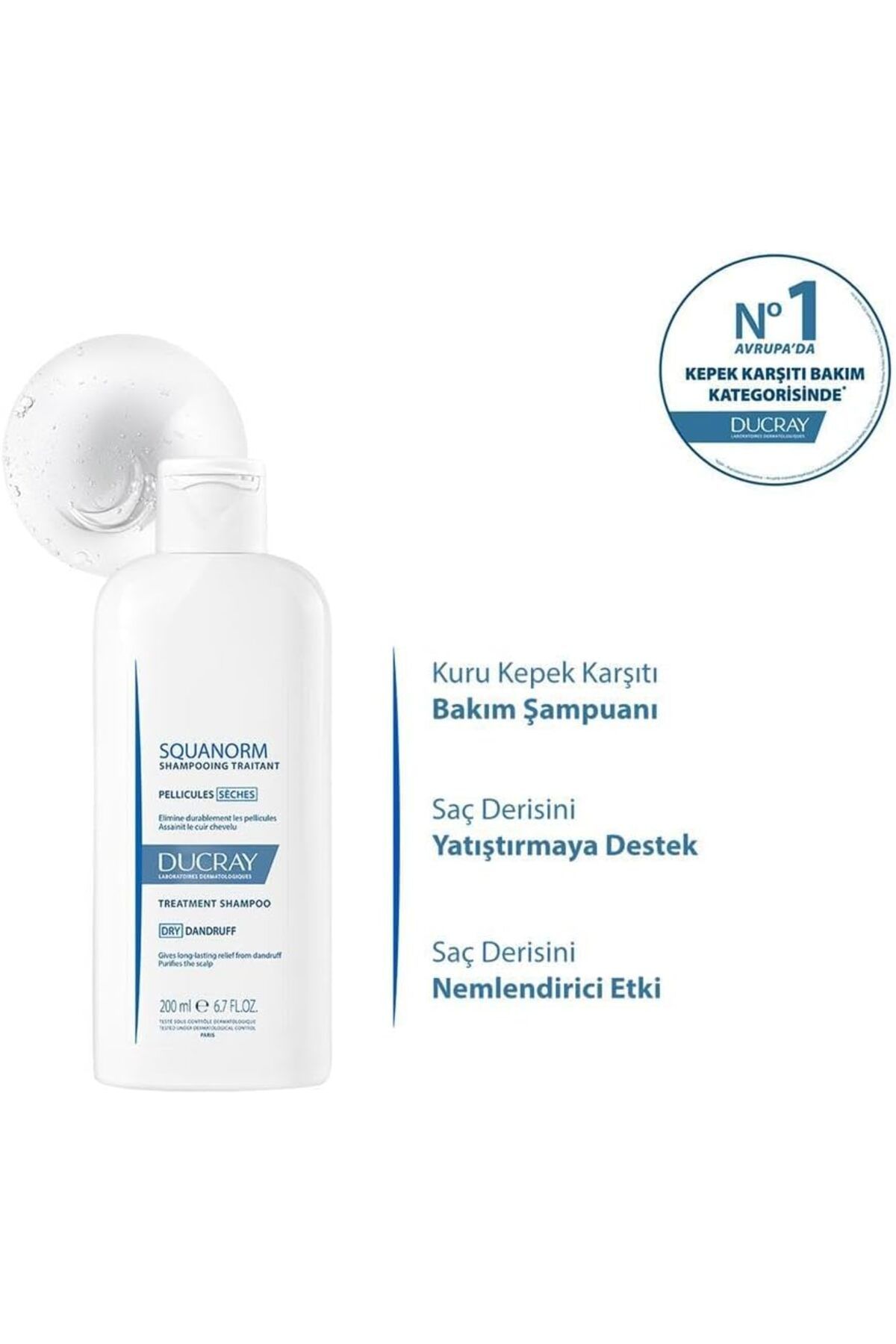 Ducray-Squanorm Dry Dandruff Shampoo 200 ml 3